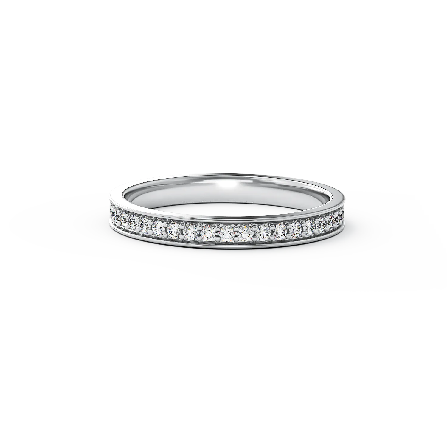 Pierścionek z 18K białego złota z 2.57ct diamentami