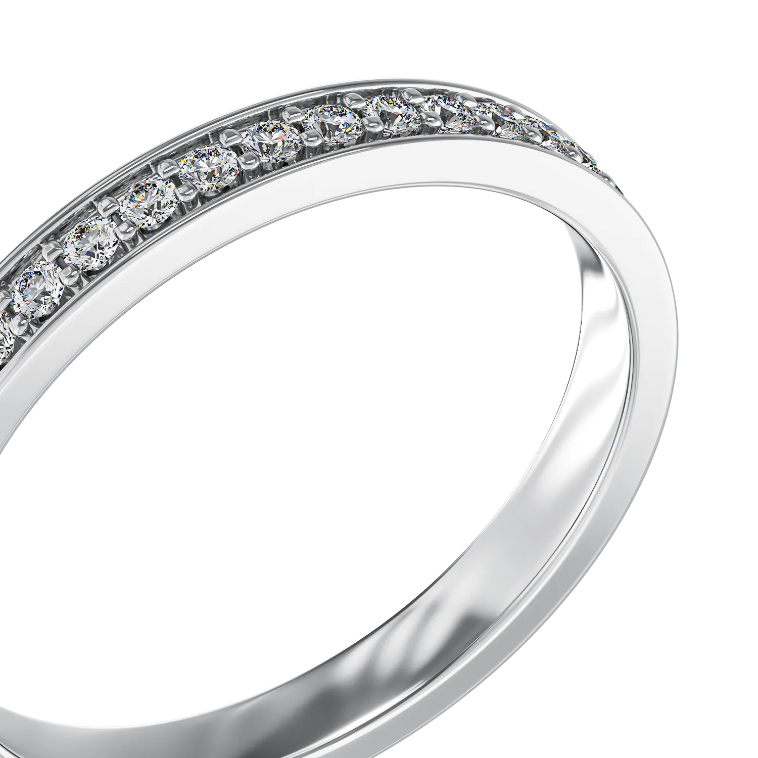 Pierścionek z 18K białego złota z 2.57ct diamentami