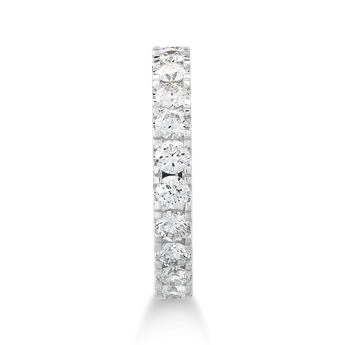 18k fehér arany gyűrű gyémántokkal 0.73ct