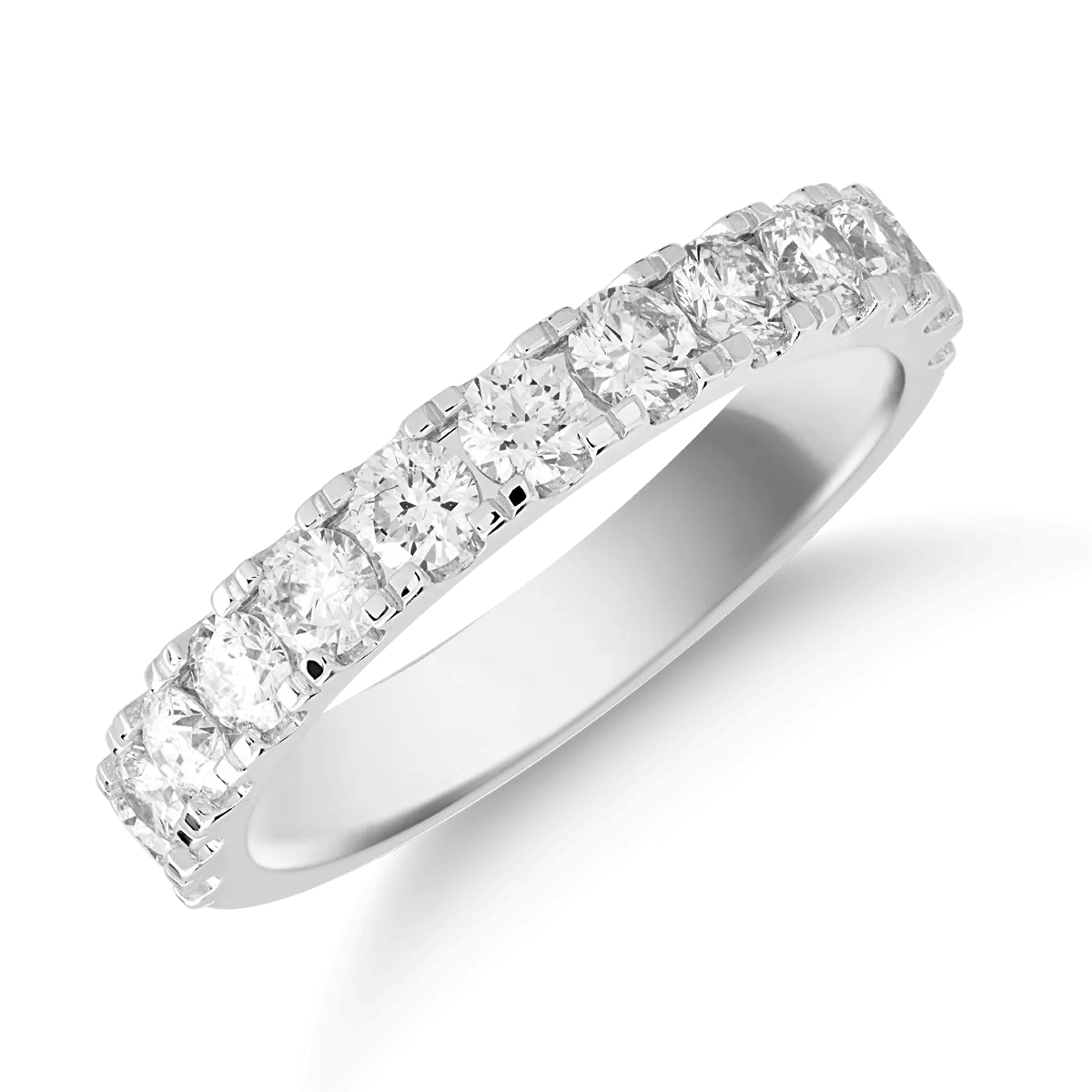 18K white gold ring with 0.73ct diamonds-115347