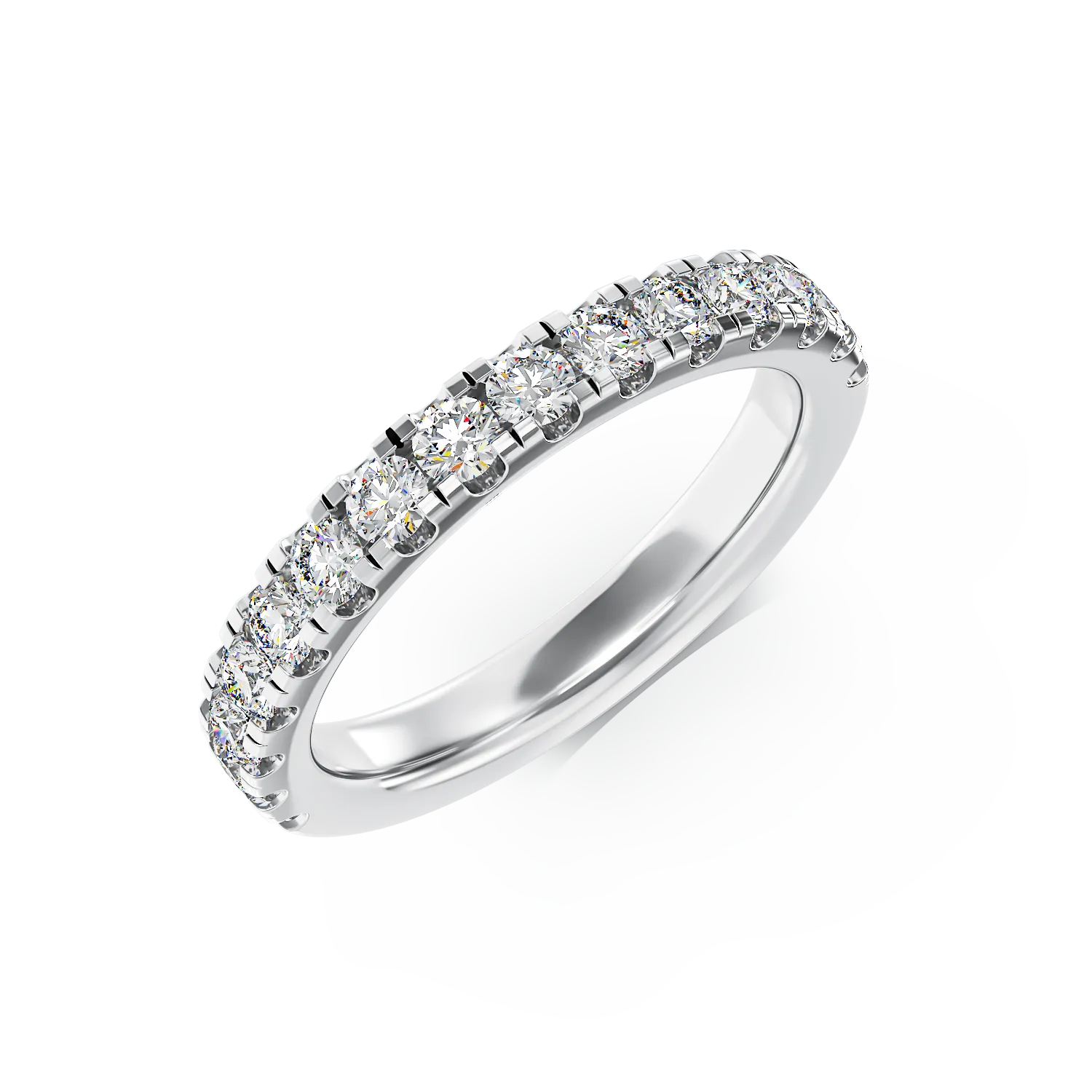 18K white gold ring with 0.51ct diamond