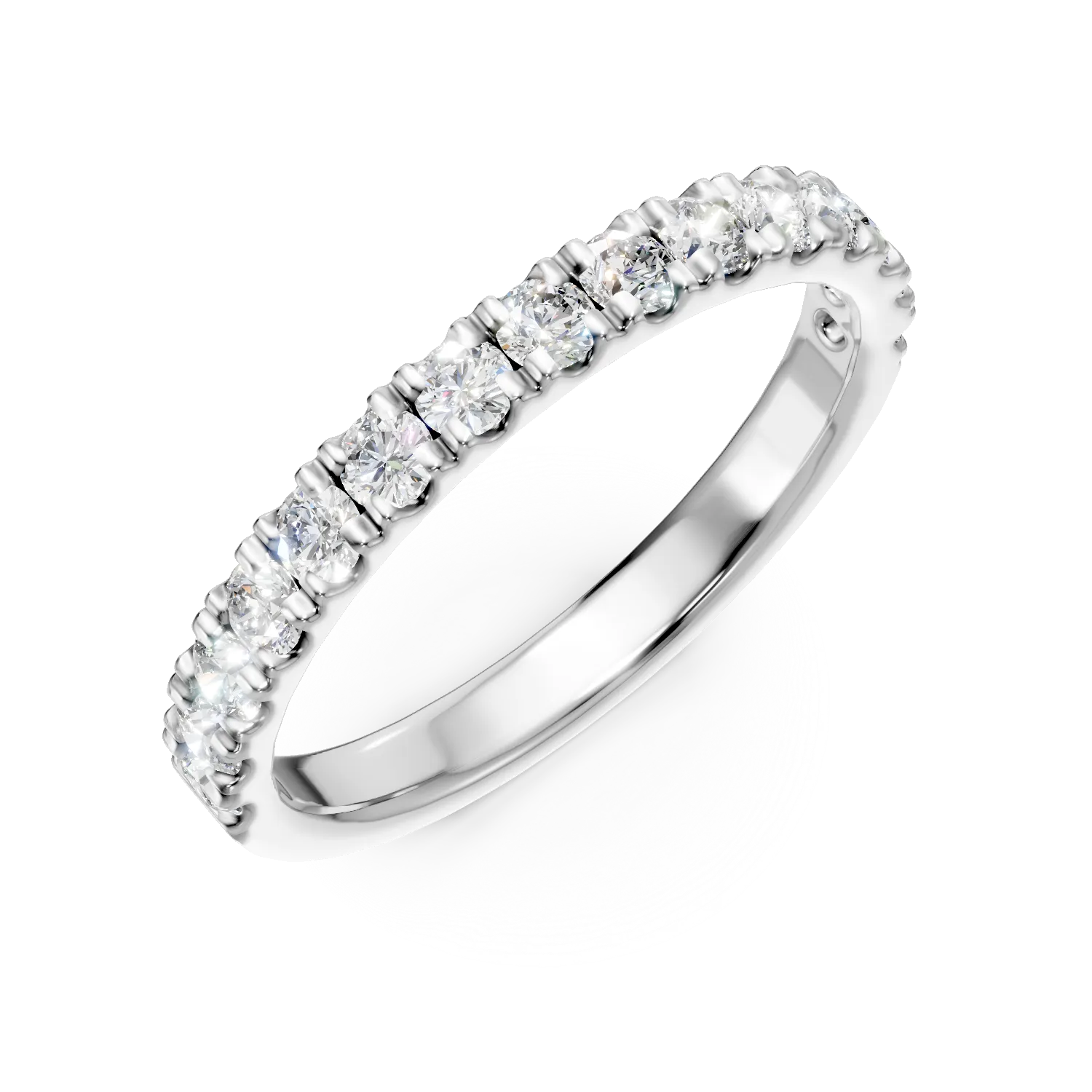Inel din aur alb cu diamante de 0.5ct