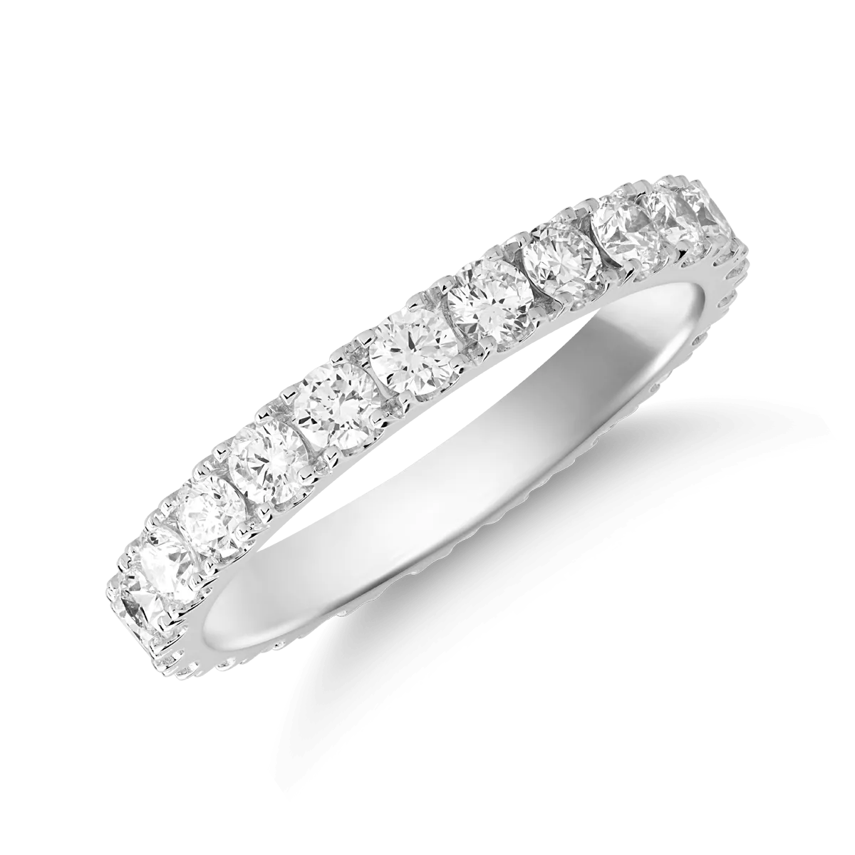 Gyűrű 18K-os fehér aranyból 1.19ct gyémánttal