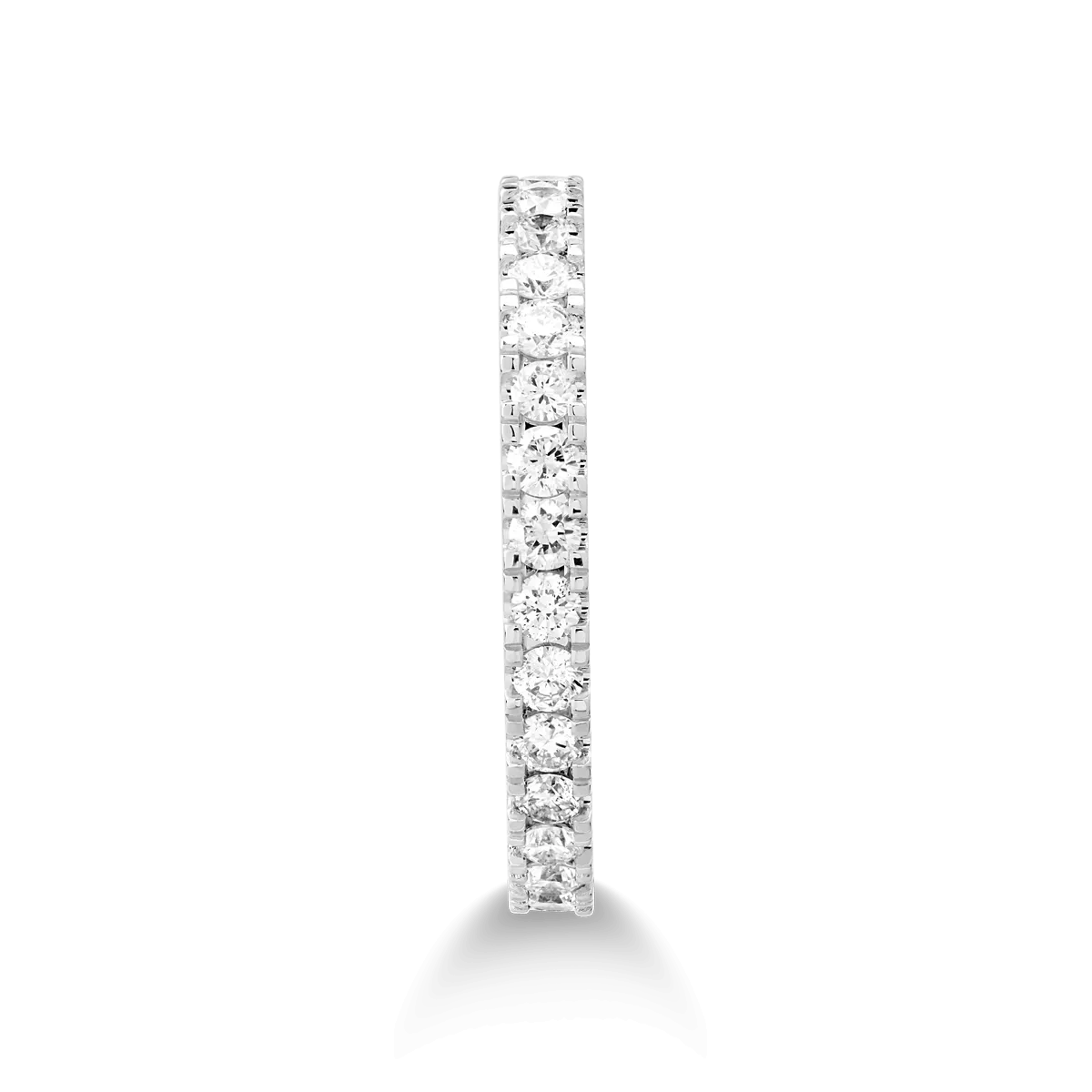 Inel infinity din aur alb de 18K cu diamante de 0.75ct - 2 | YEO