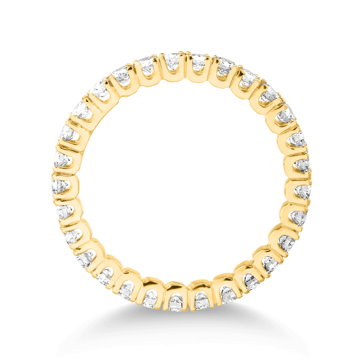 Пръстен от 18K жълто злато с диаманти от 1ct