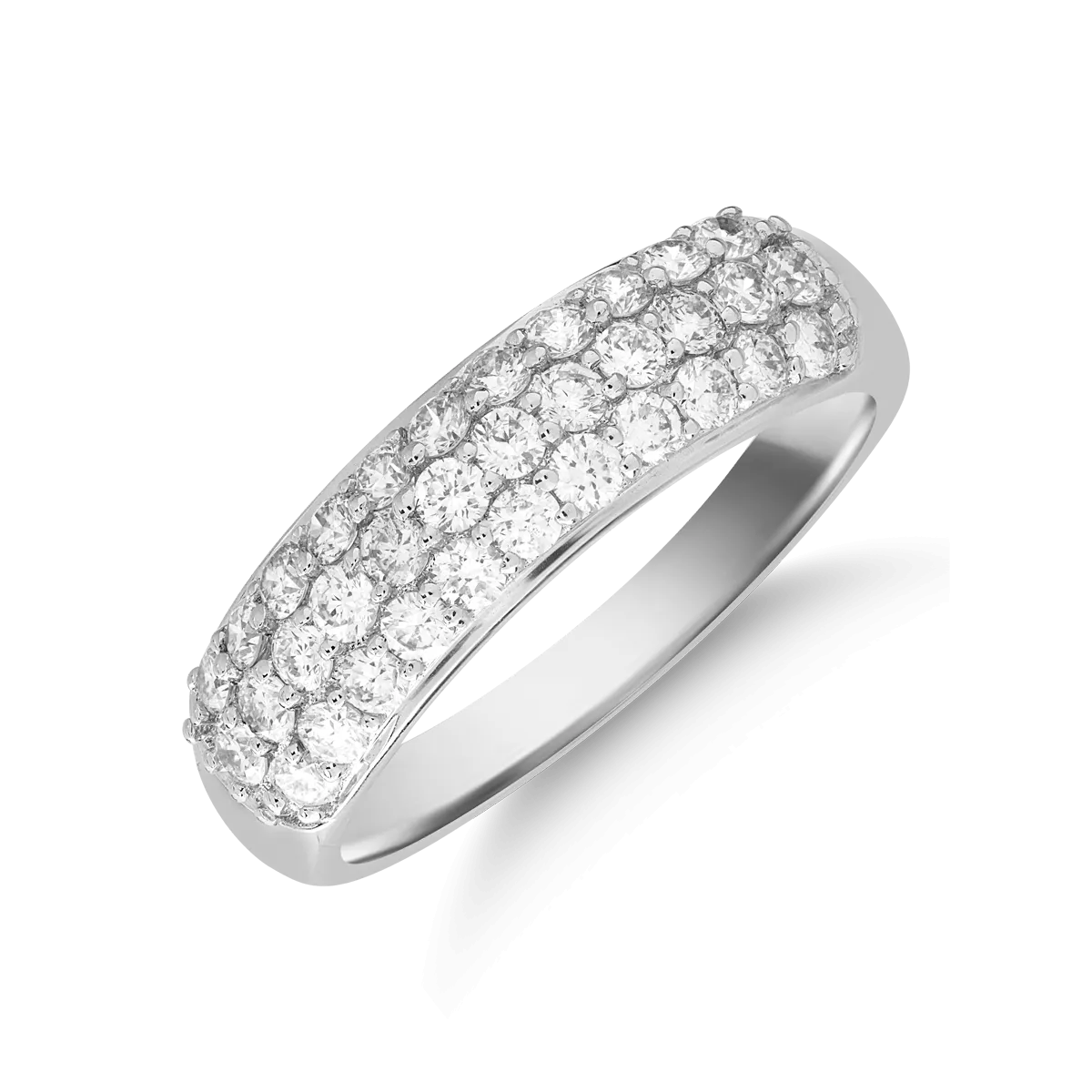 Inel din aur alb cu diamante de 0.748ct