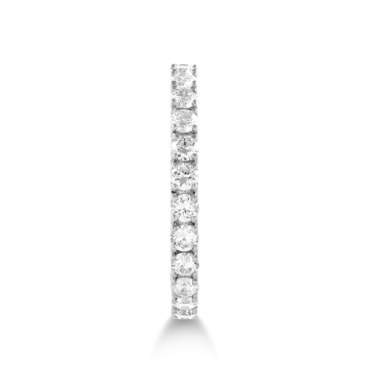 Inel infinity din aur alb de 18K cu diamante de 2ct