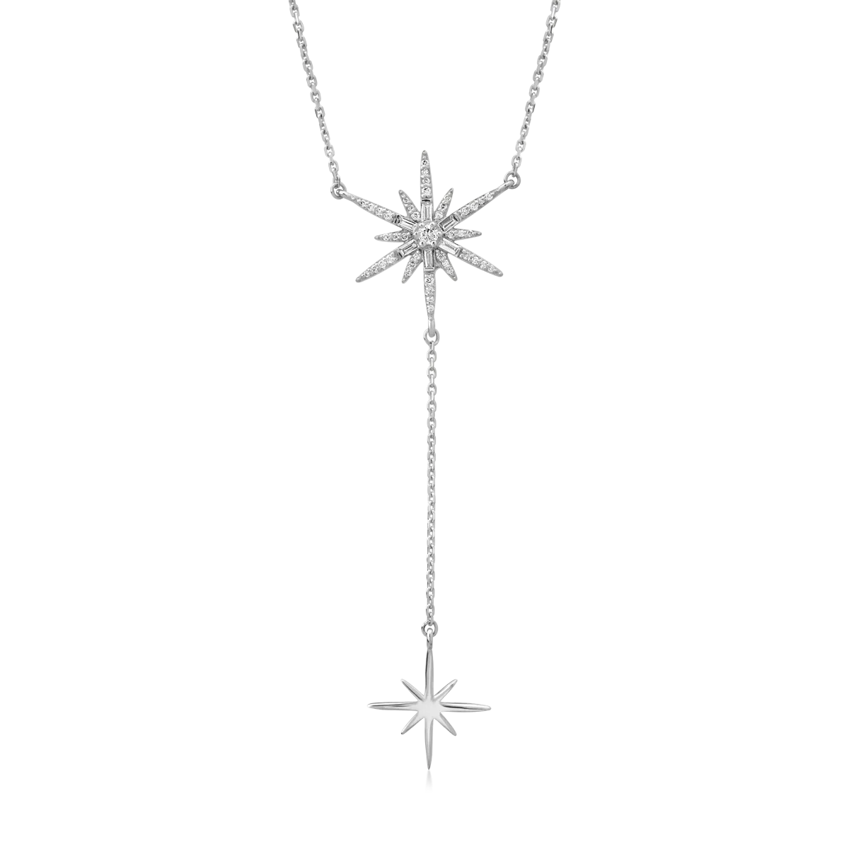 Łańcuszek z wisiorkiem z 18K białego złota i diamenty 0.26kr-54221