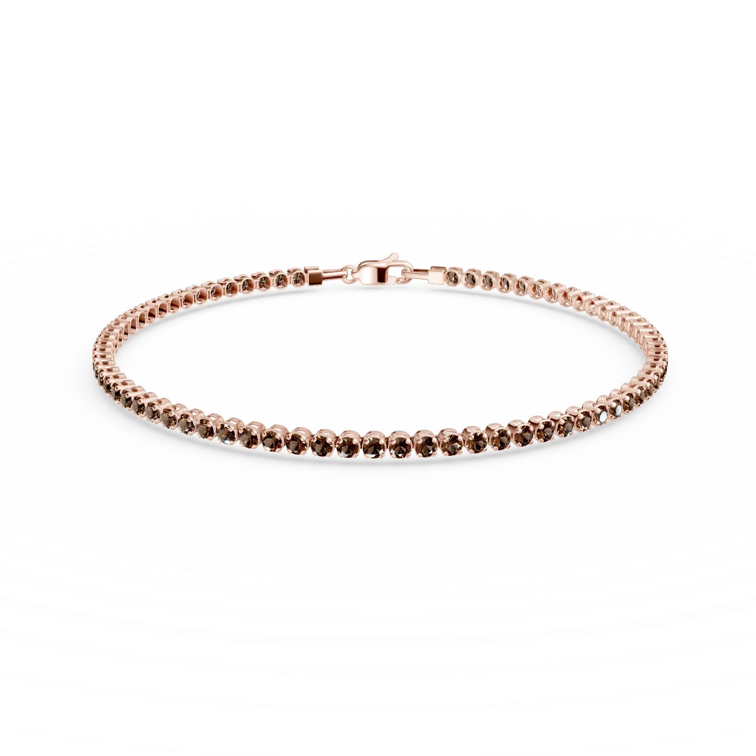 Rose gold tennis bracelet