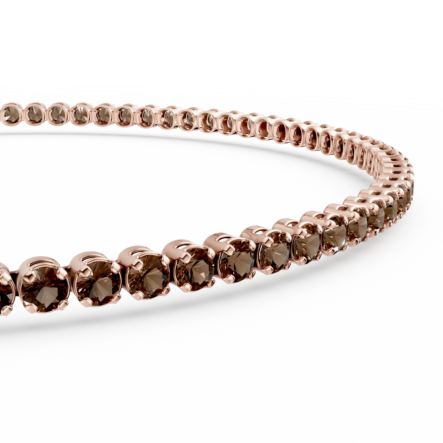 Rose gold tennis bracelet