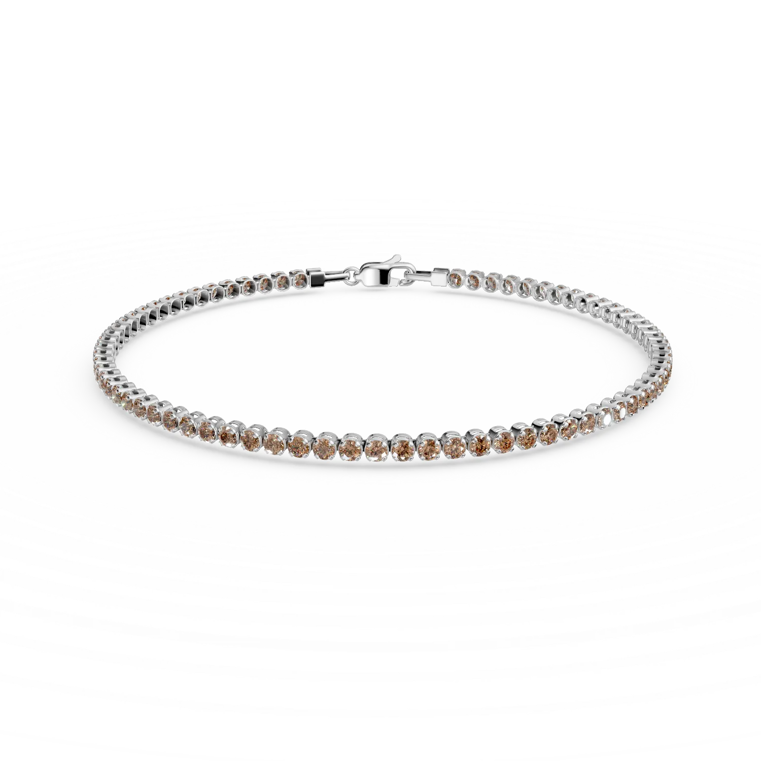 White gold tennis bracelet