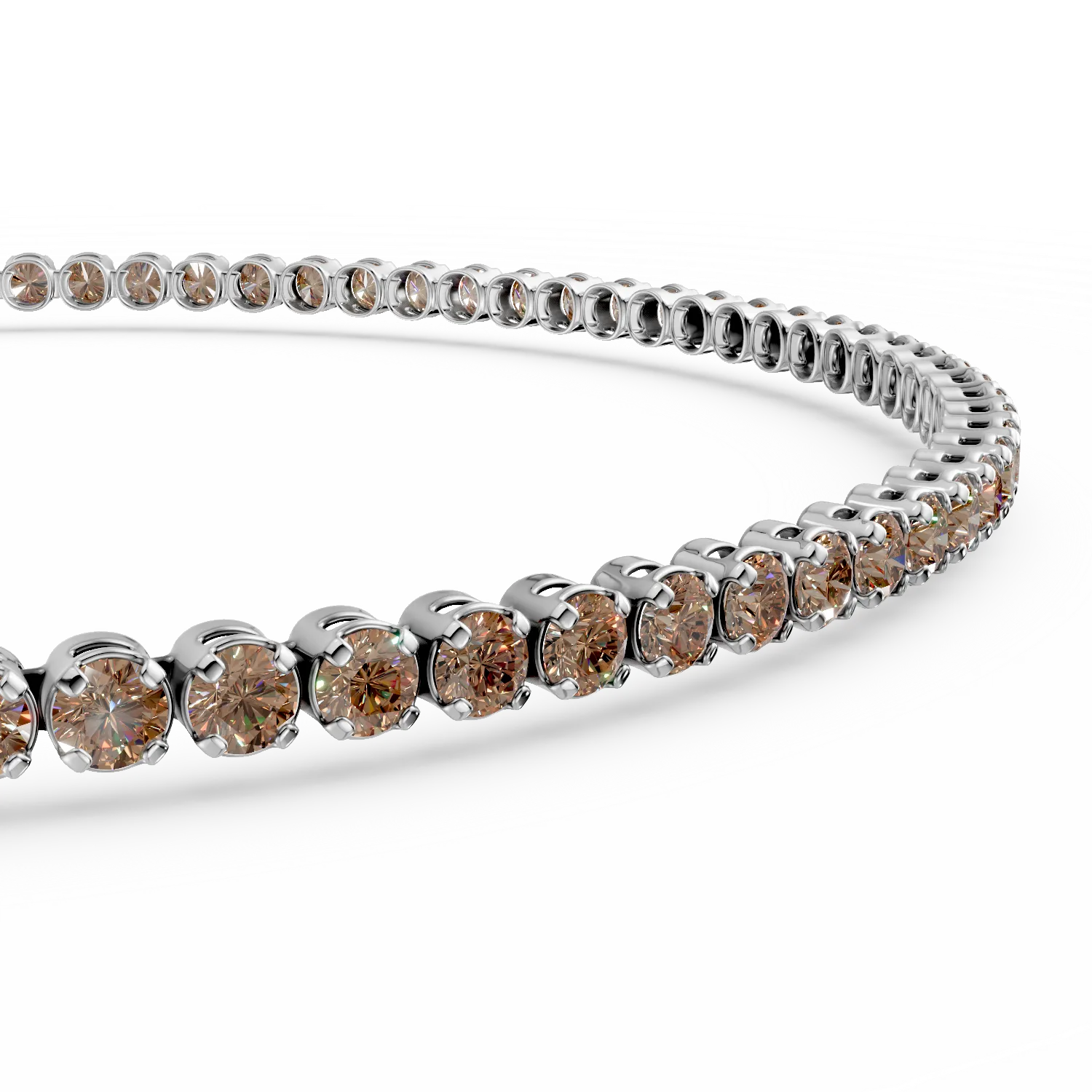 White gold tennis bracelet