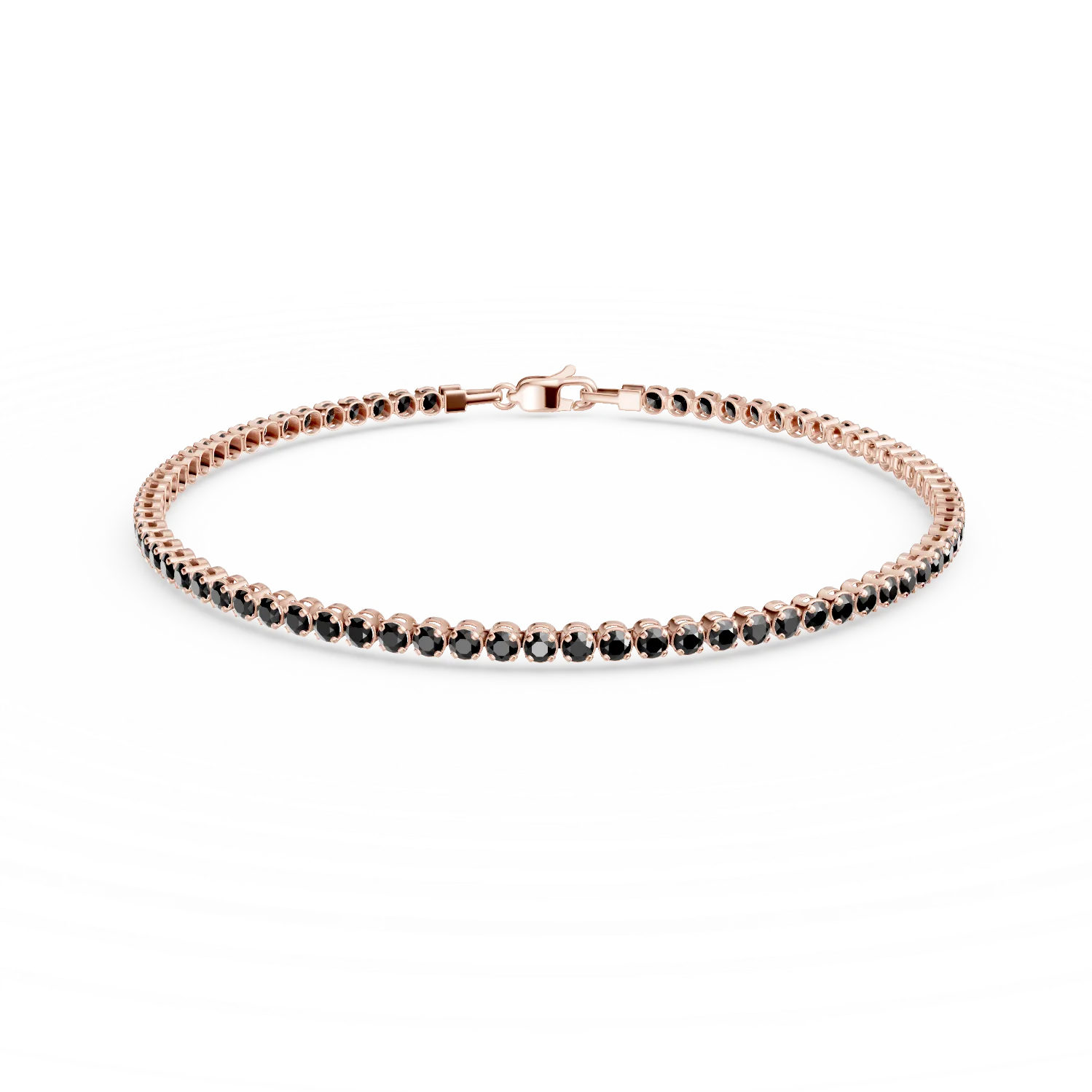 Rose gold tennis bracelet