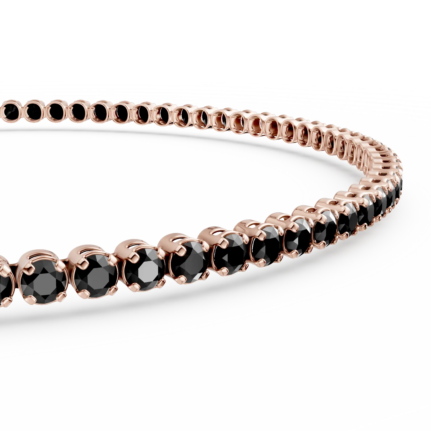 Rose gold tennis bracelet