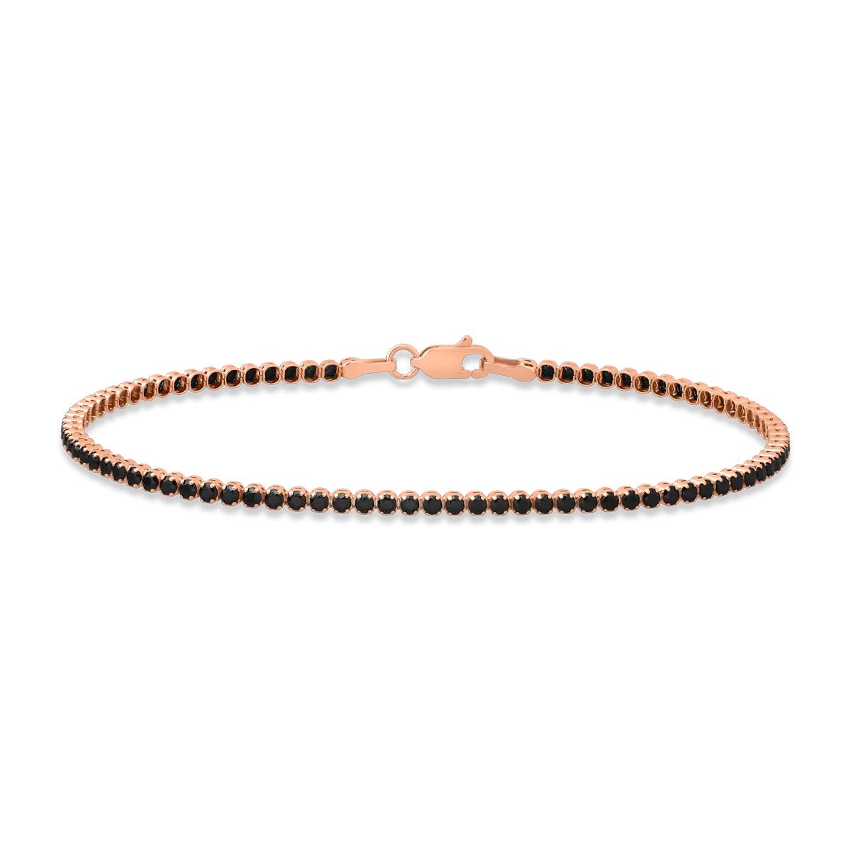 Rose gold tennis bracelet-55039