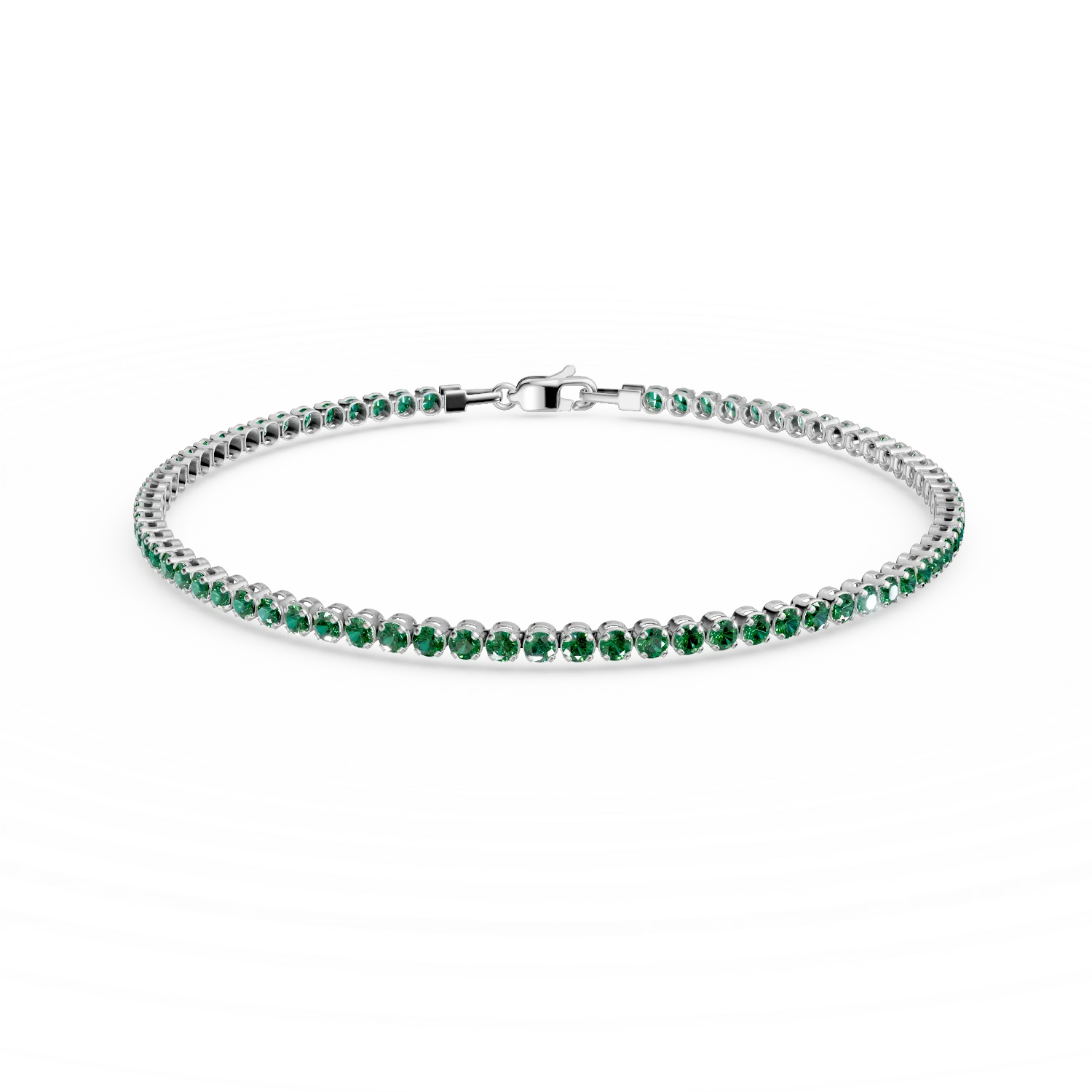 White gold tennis bracelet