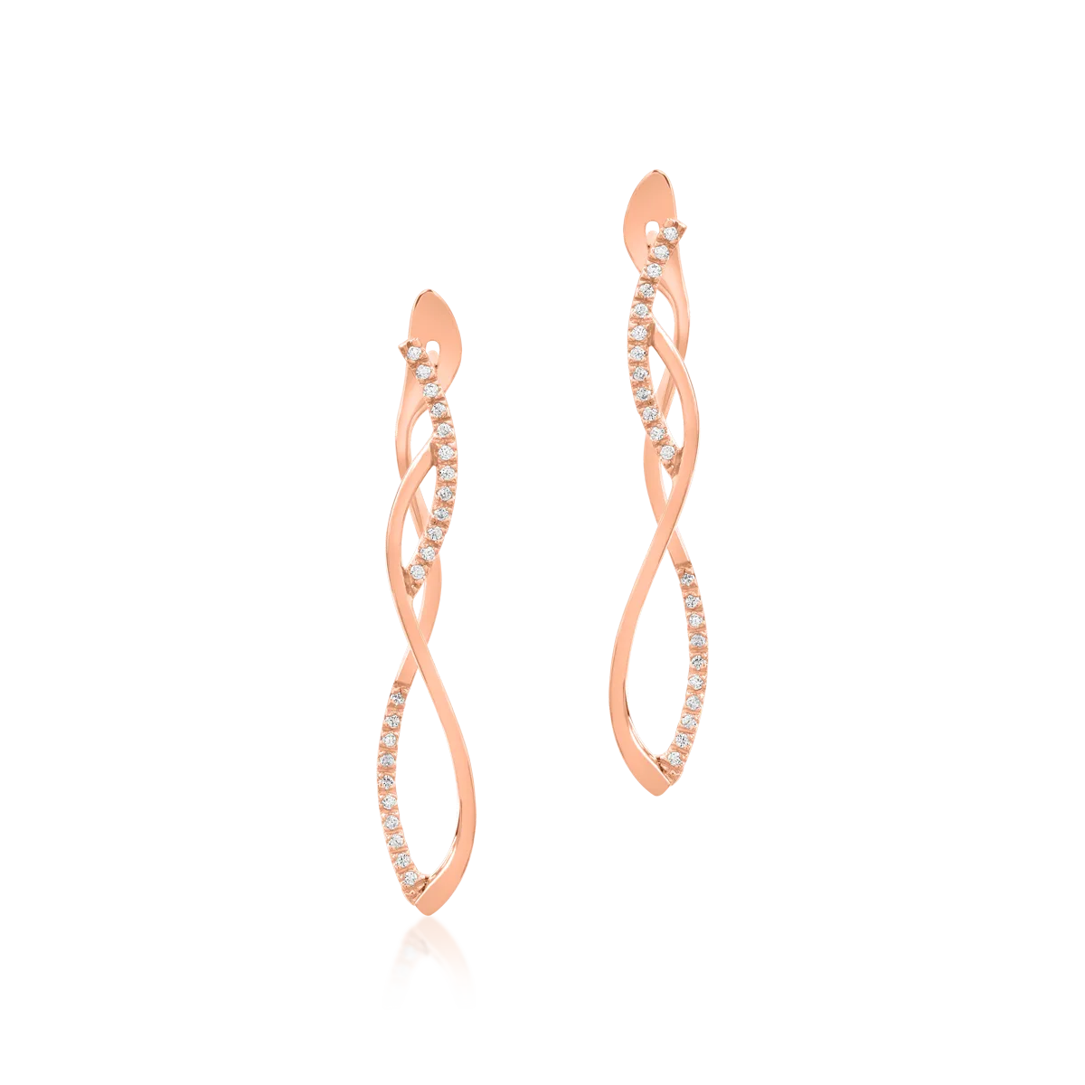 14K rose gold earrings
