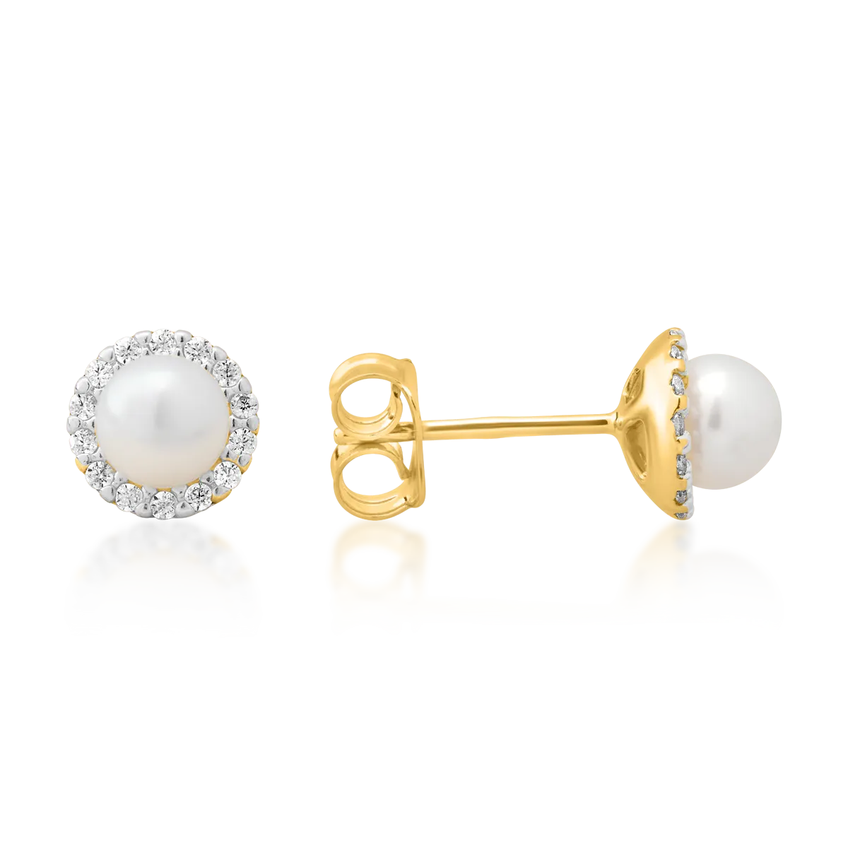 14K yellow gold earrings