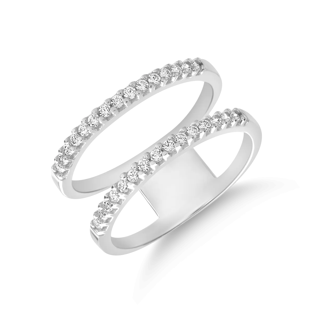 14k white gold ring