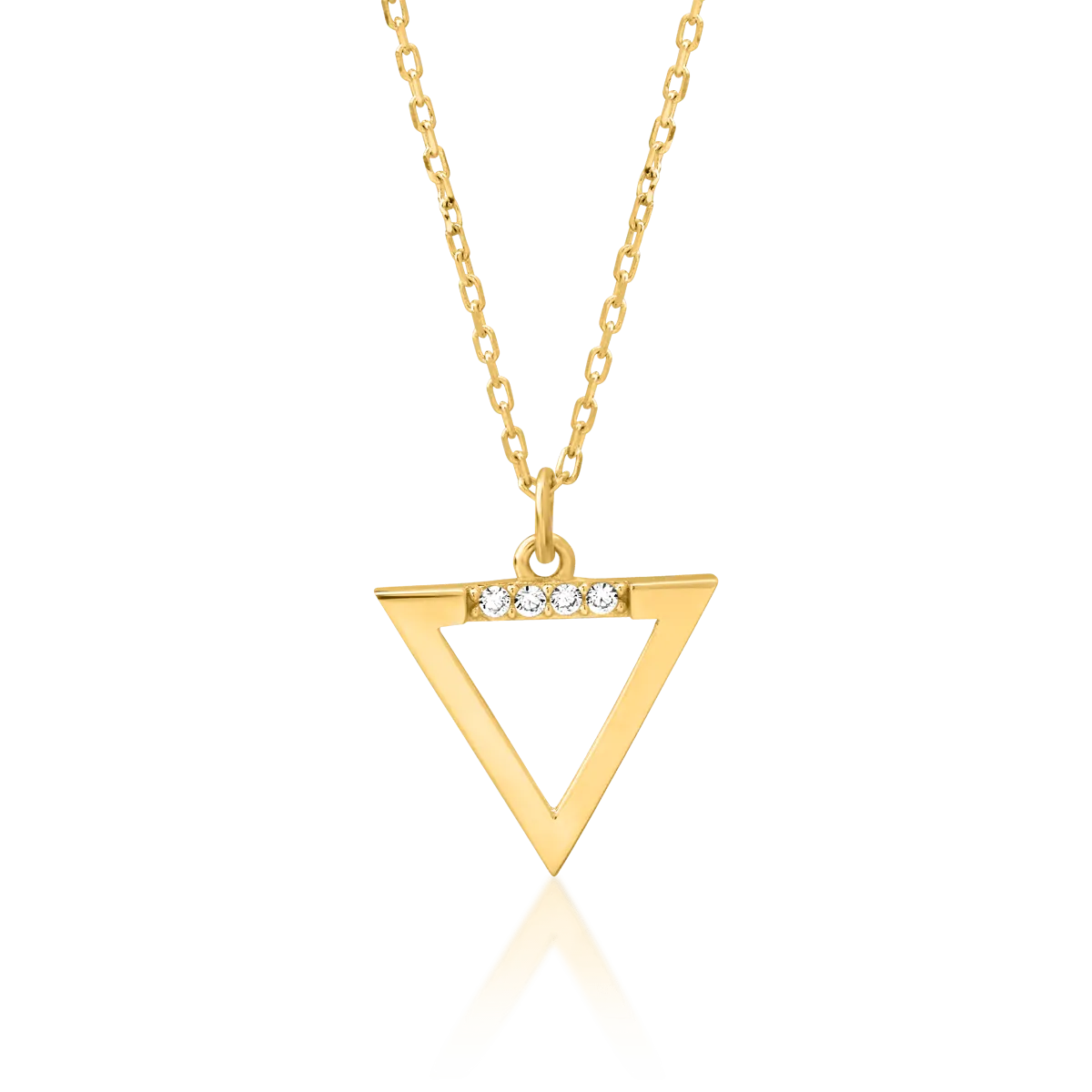 14K yellow gold chain with pendant