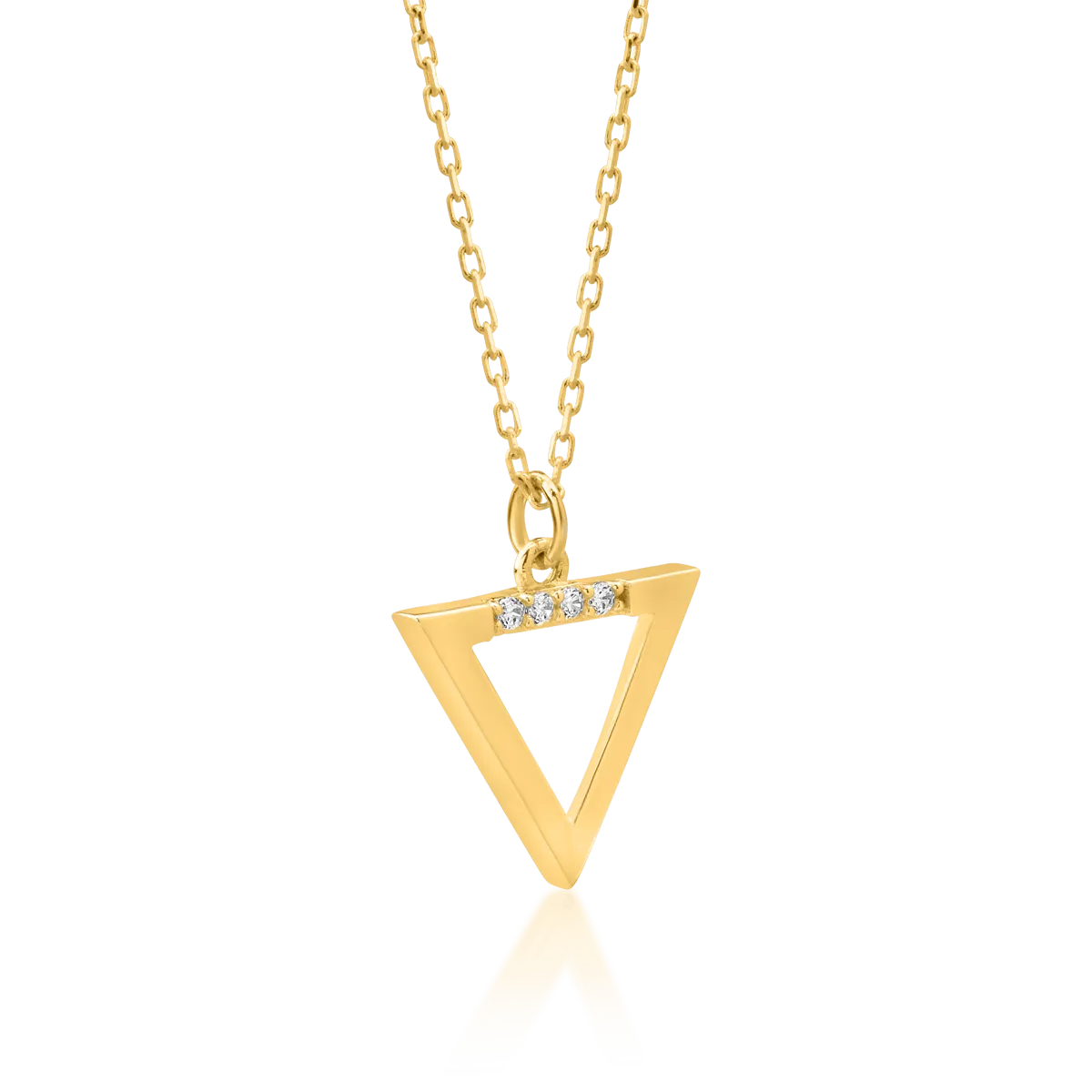 14K yellow gold chain with pendant