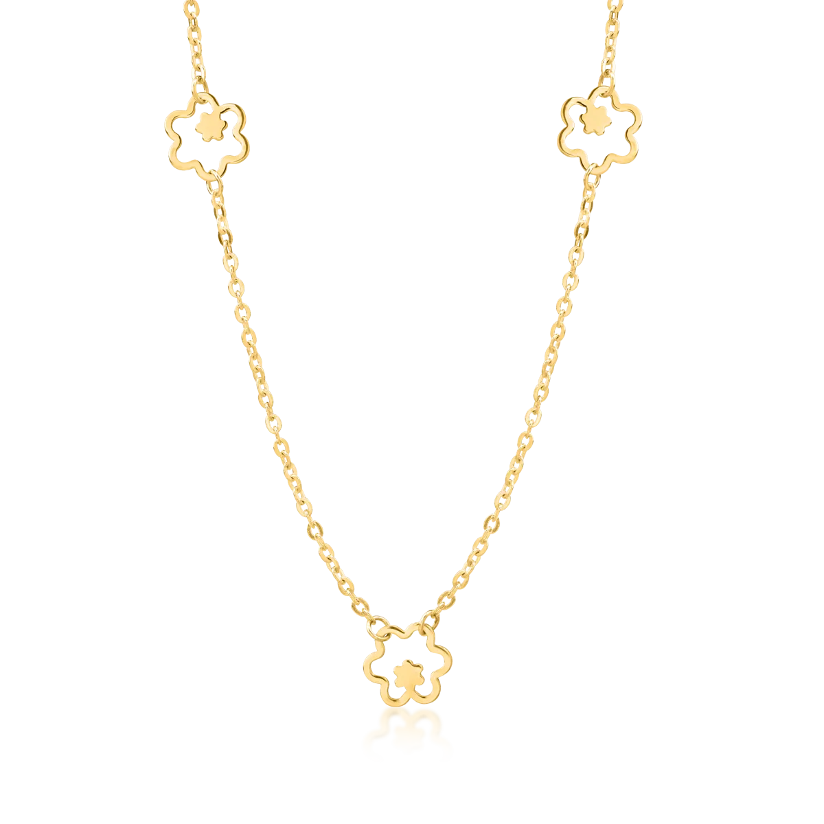 14K yellow gold pendant necklace