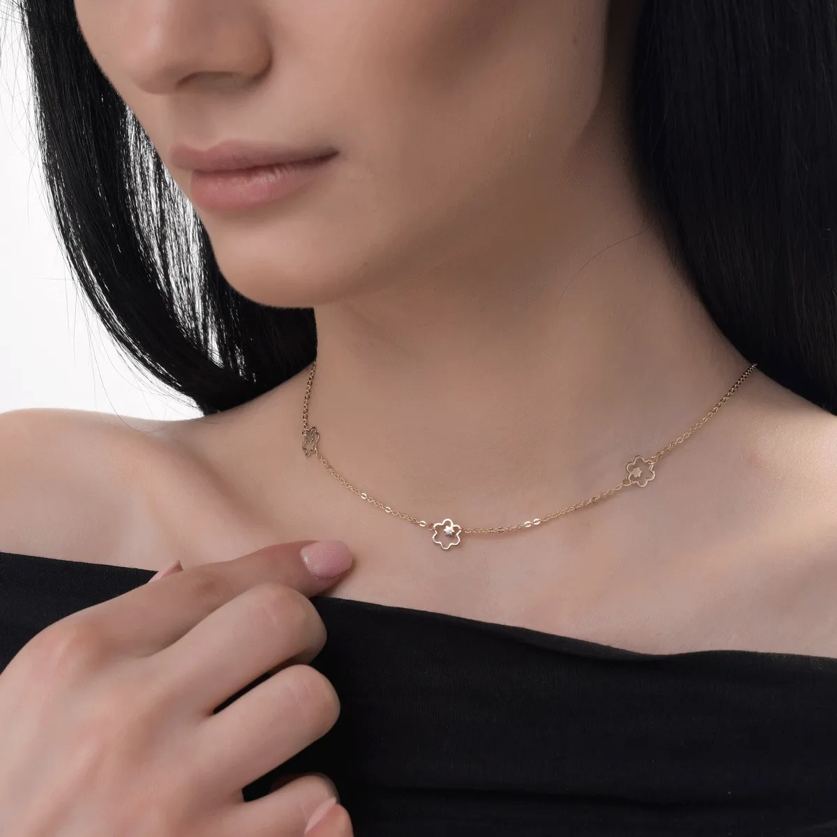 Colier din aur galben