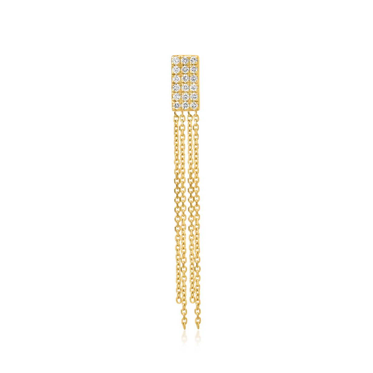 Pandantiv din aur galben de 14K cu diamante de 0.11ct