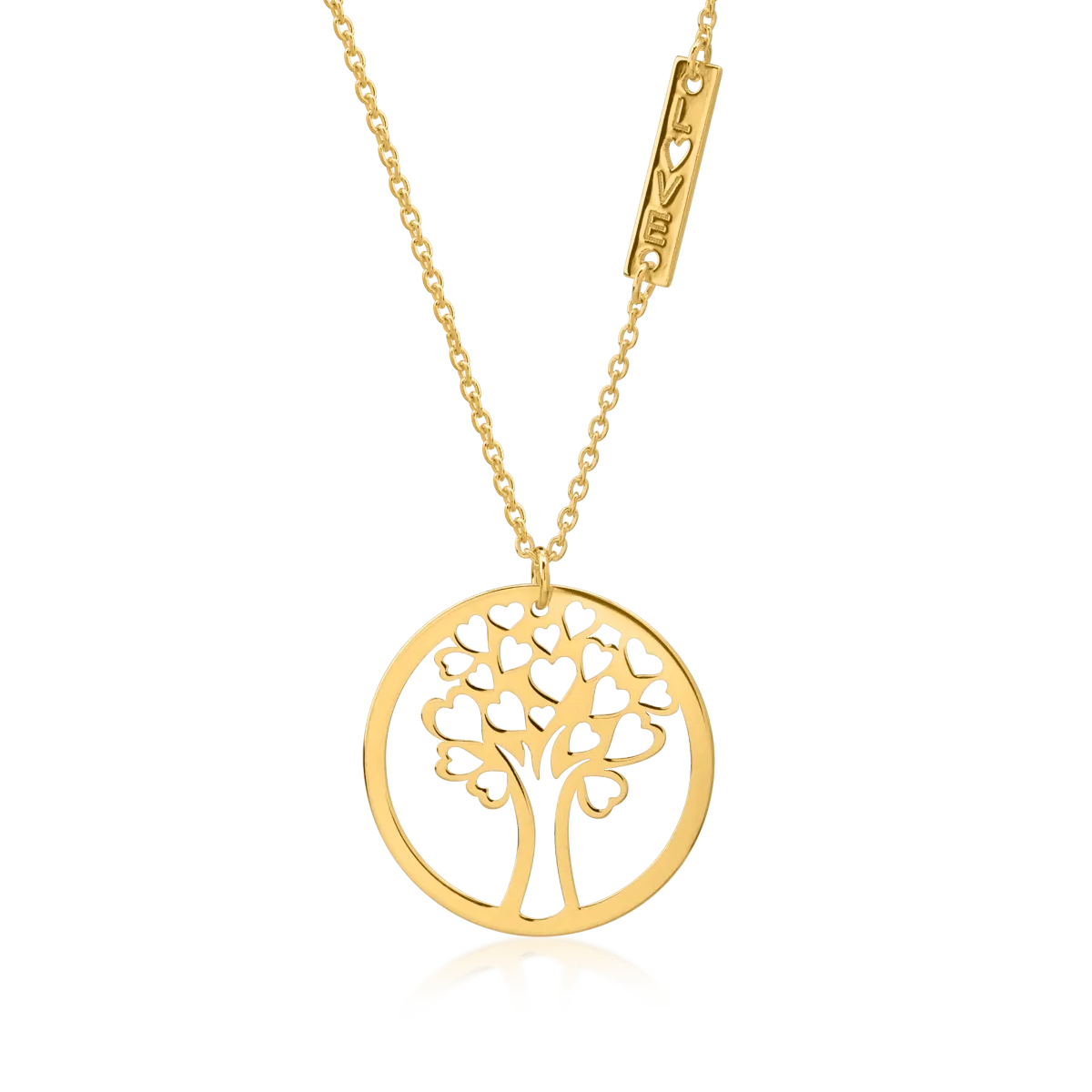 14K yellow gold Tree of Life necklace
