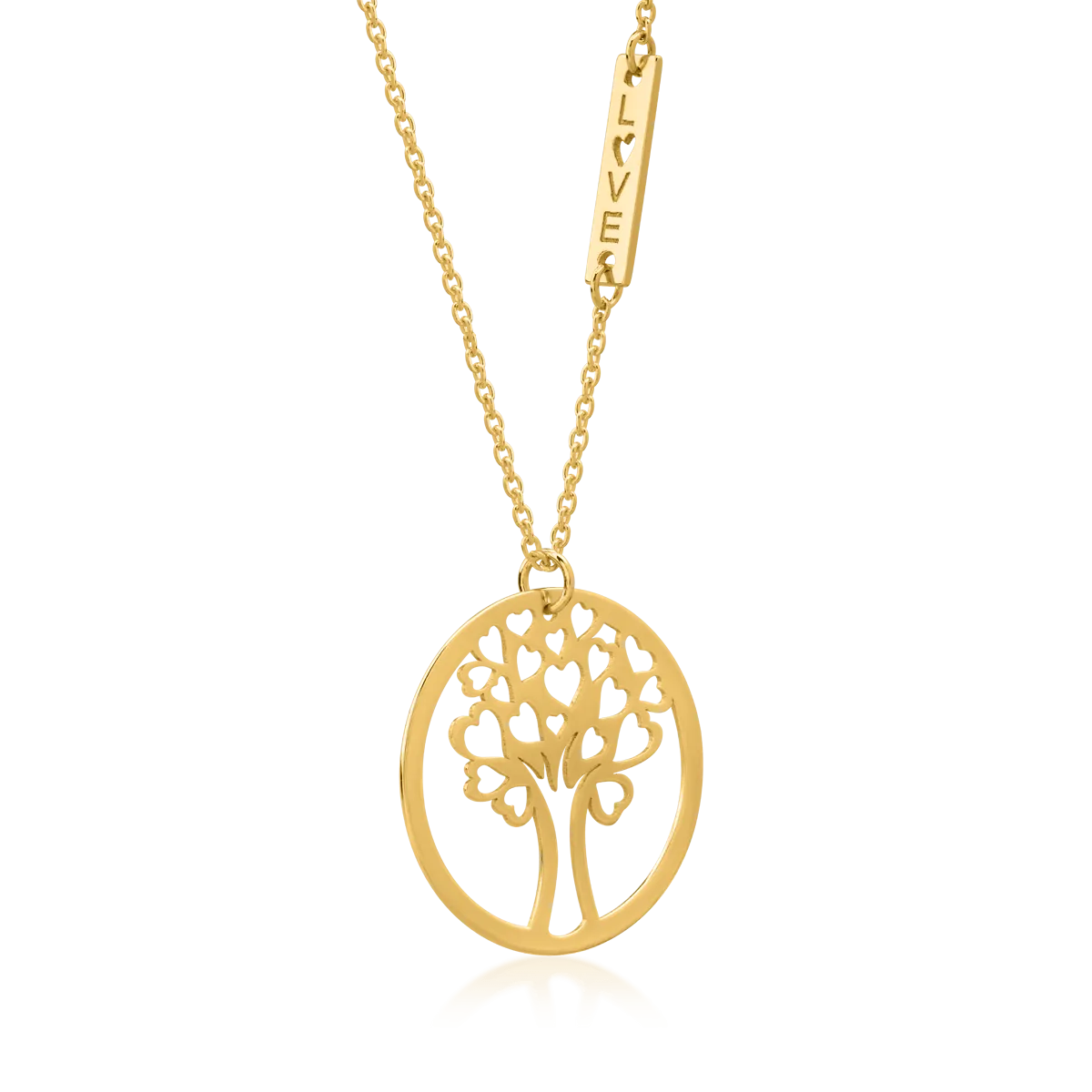 14K yellow gold Tree of Life necklace