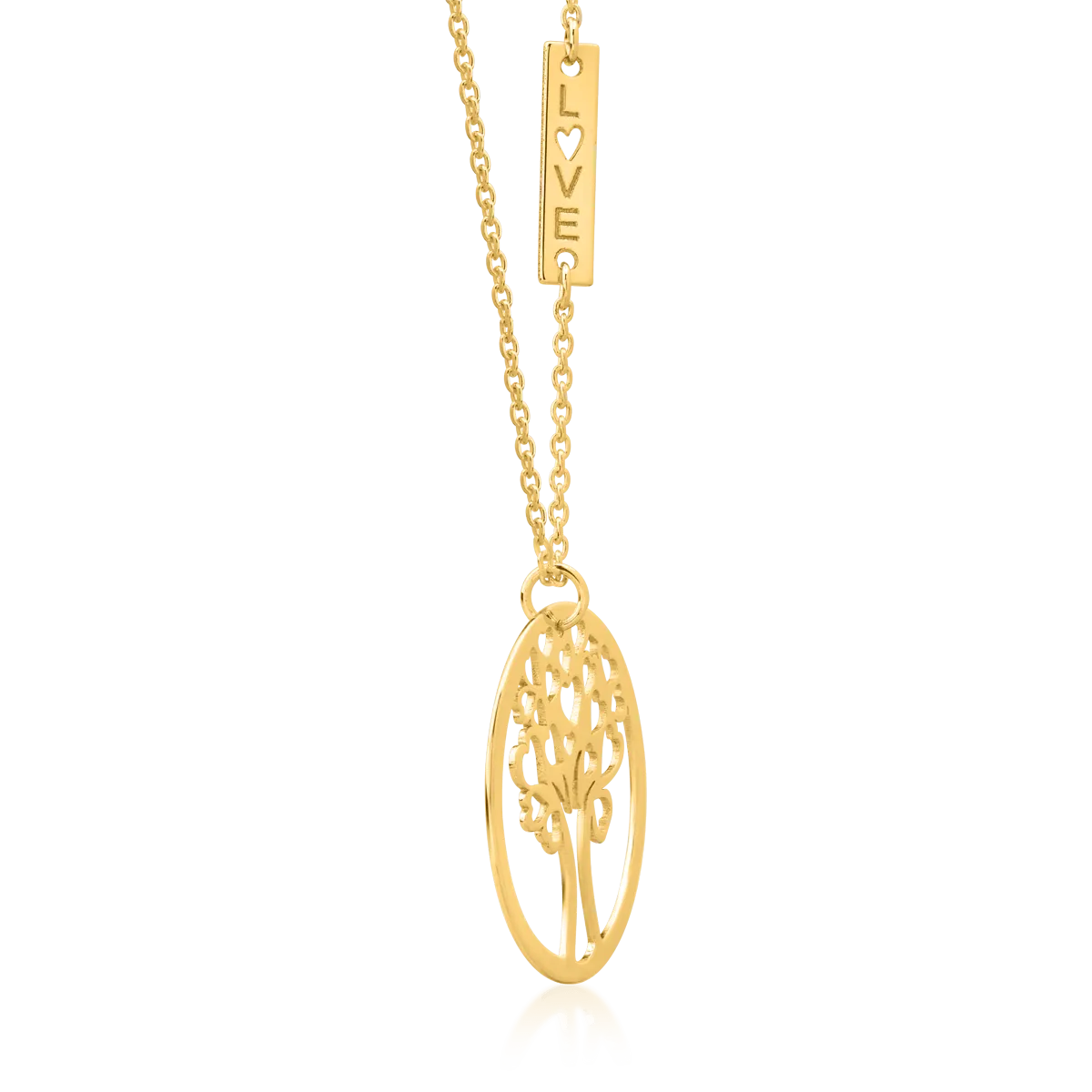 14K yellow gold Tree of Life necklace