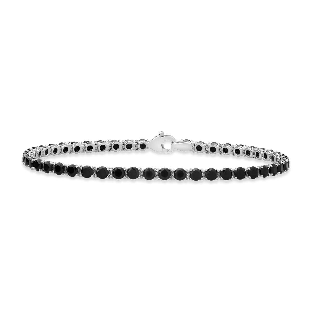 14K white gold tennis bracelet