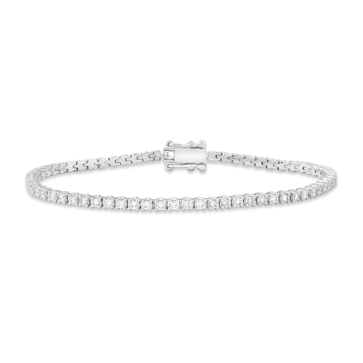 18K white gold bracelet with 1.42ct diamonds