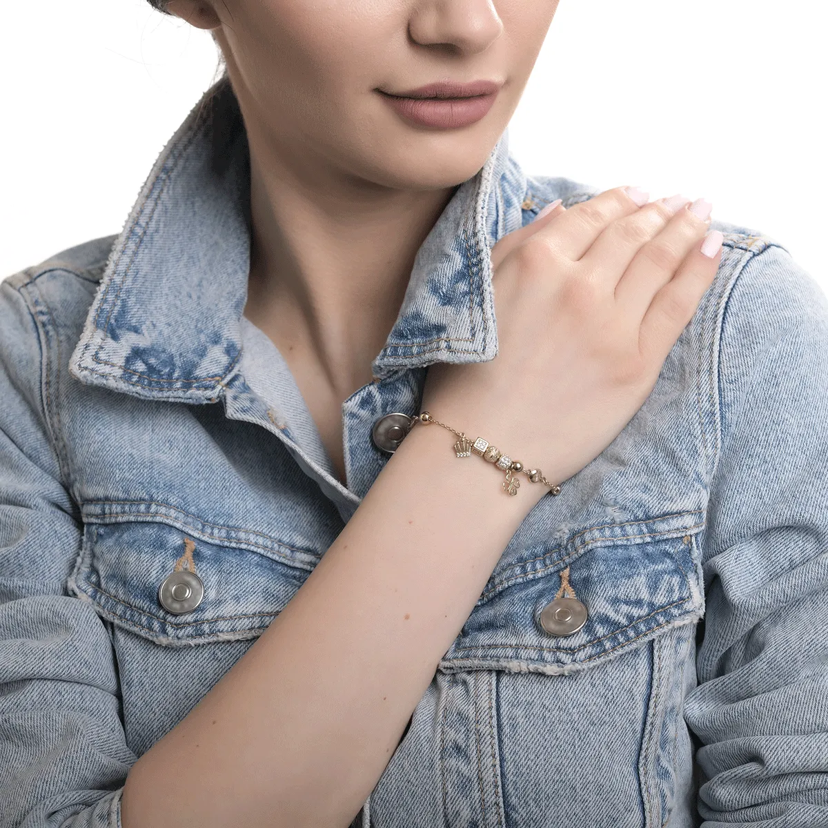 Bratara din aur galben