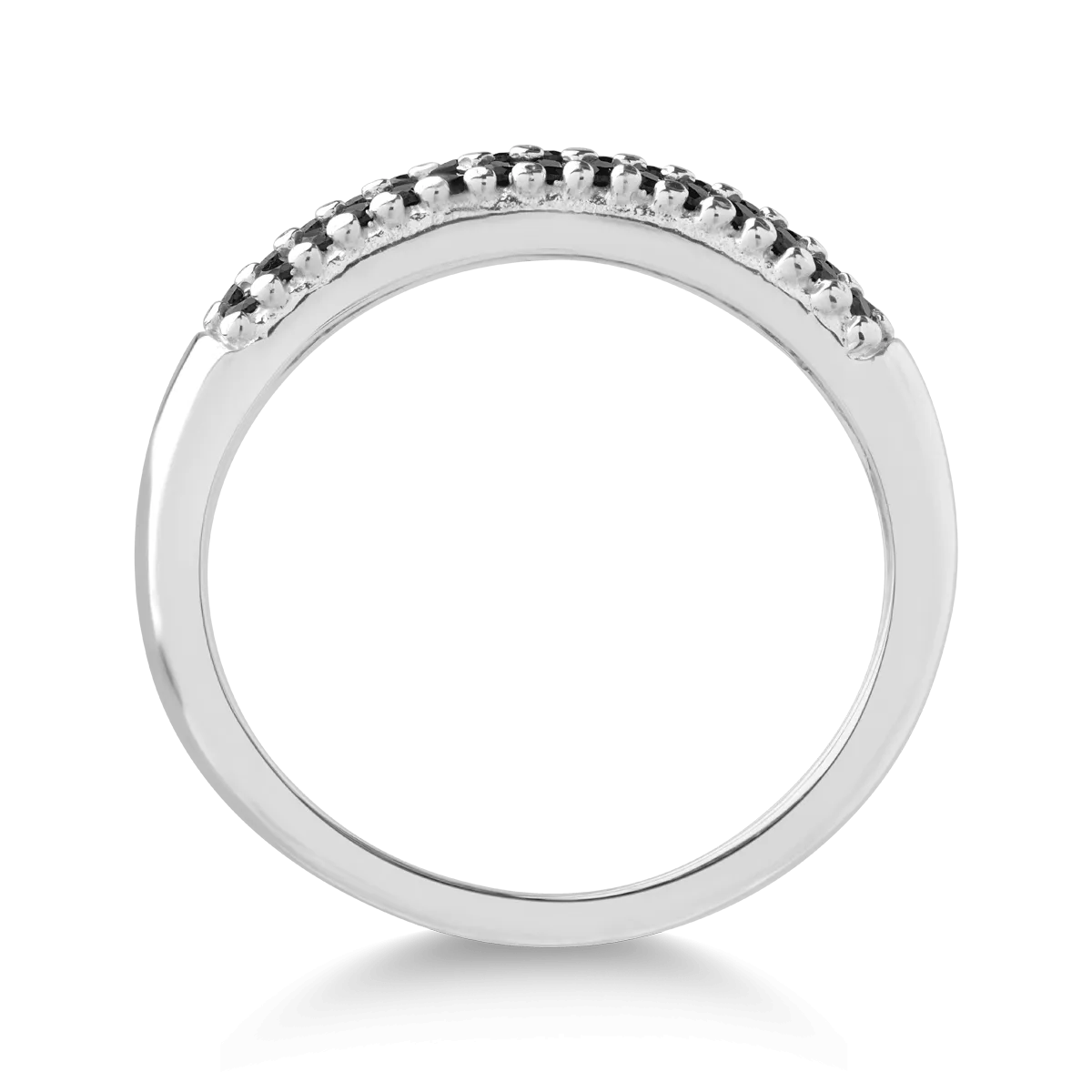 14K white gold ring