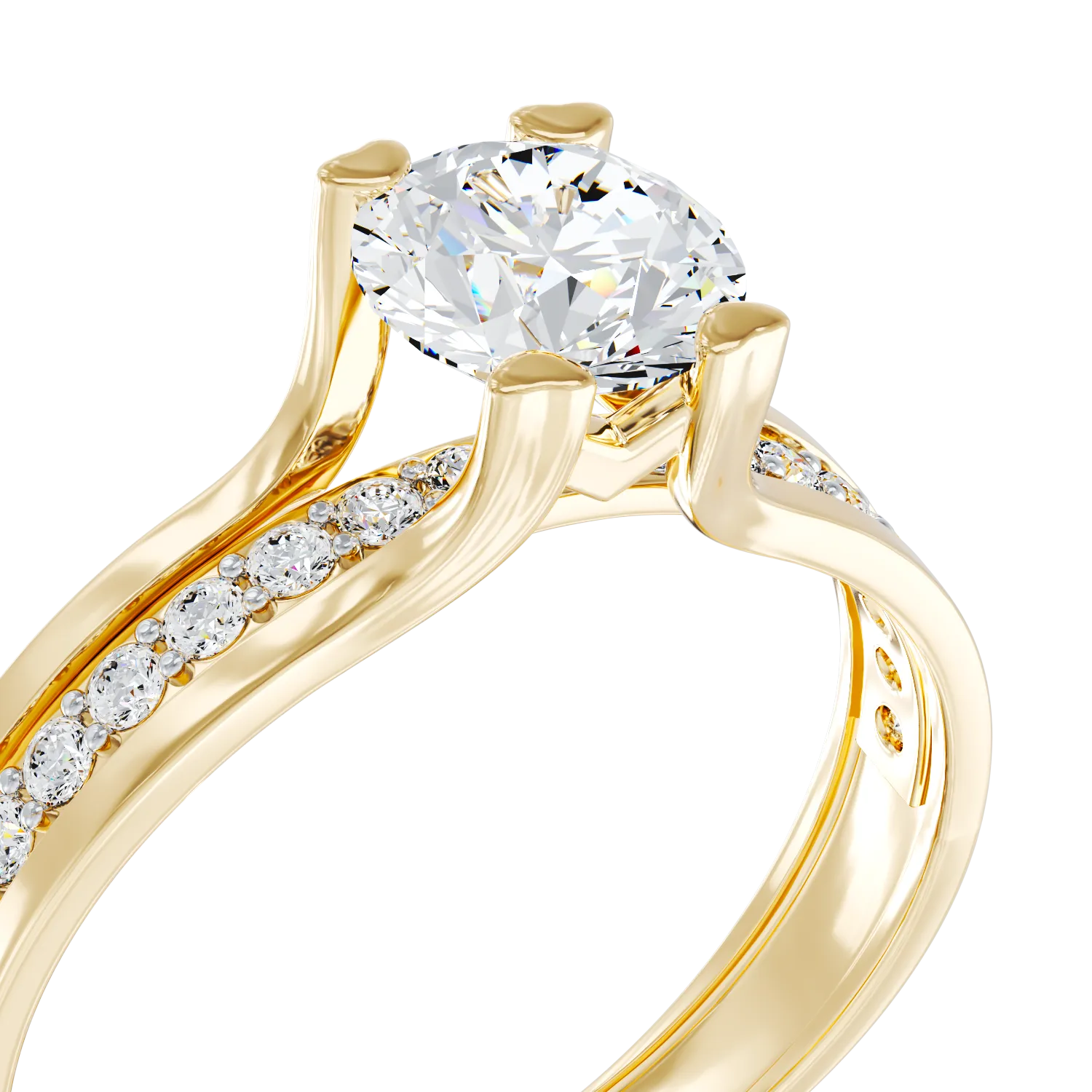 Годежен пръстен от 14K жълто злато