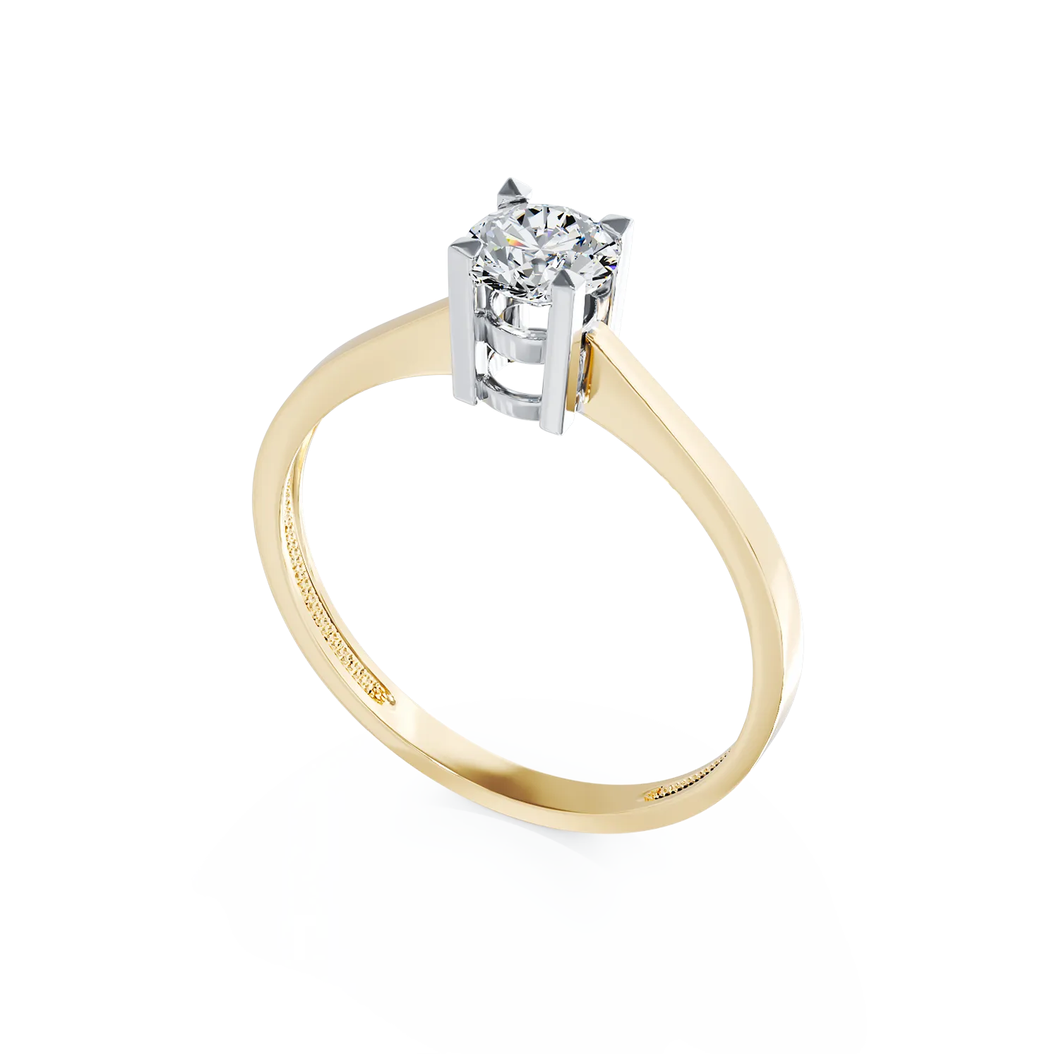 14k yellow gold engagement ring