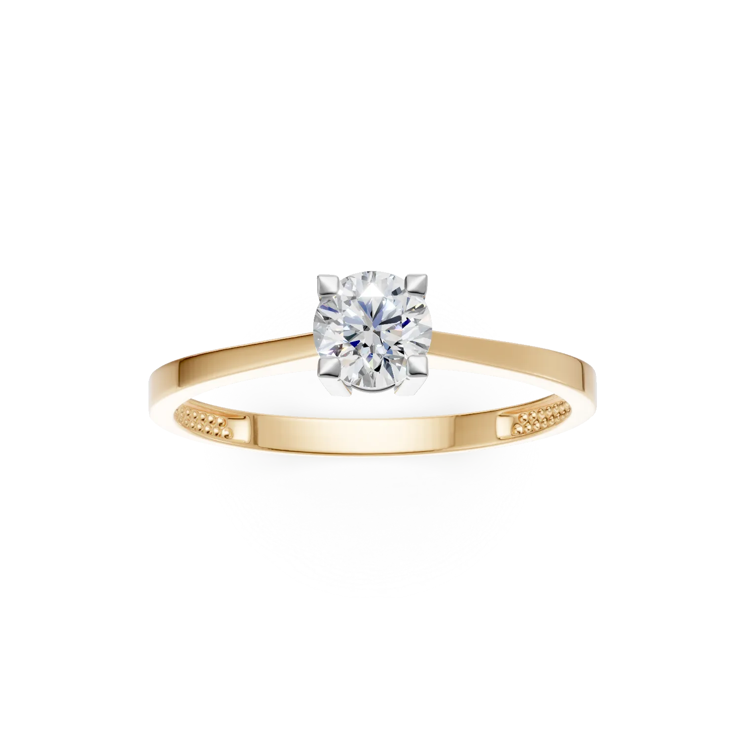 14k yellow gold engagement ring