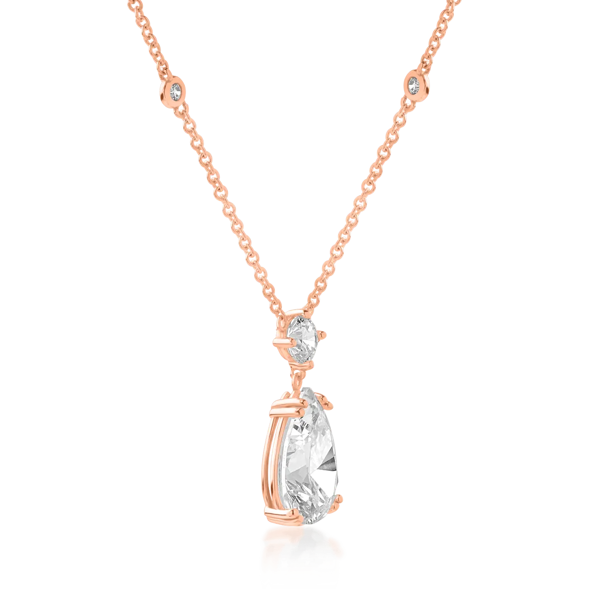 14K rose gold necklace