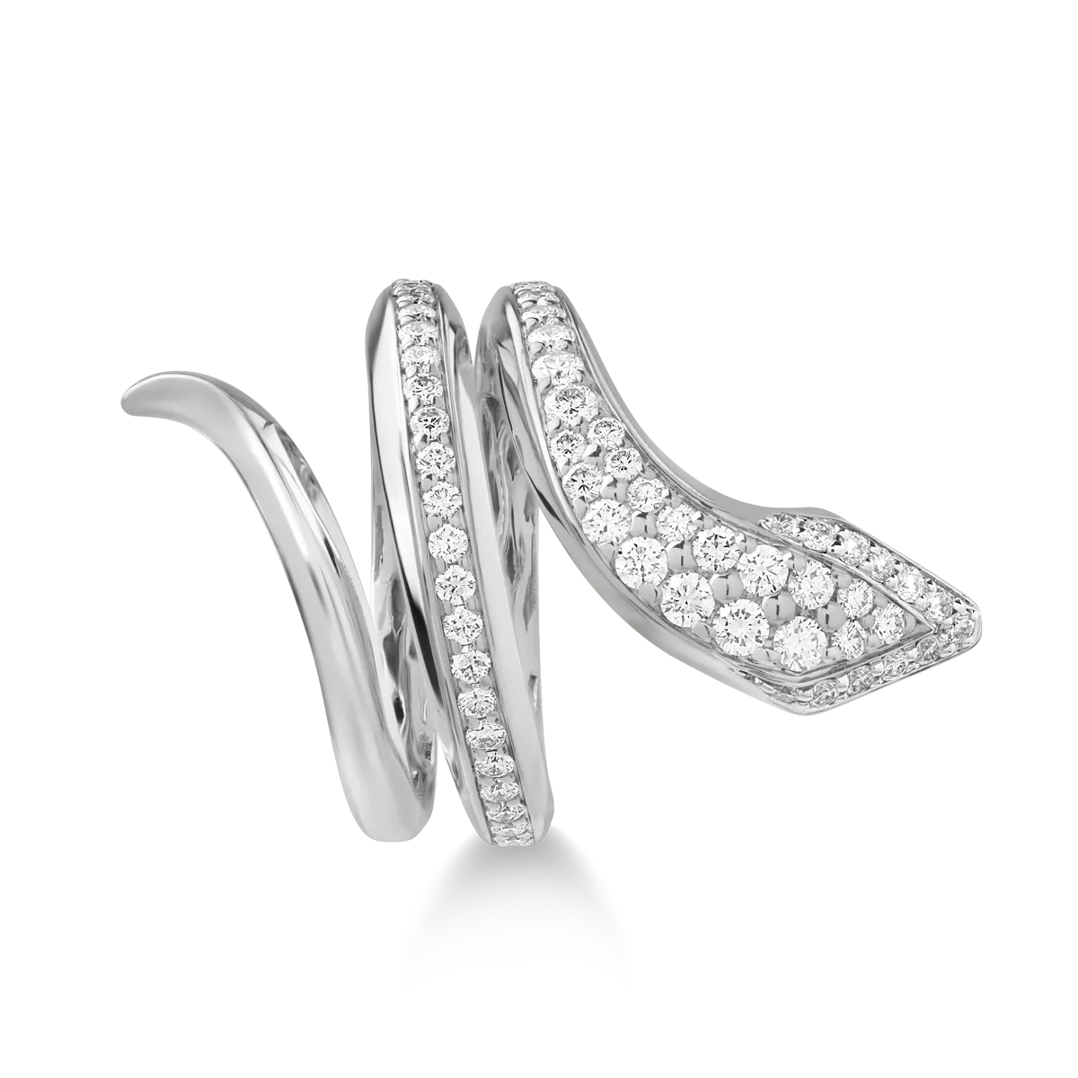 18K white gold ring with diamonds of 0.93ct