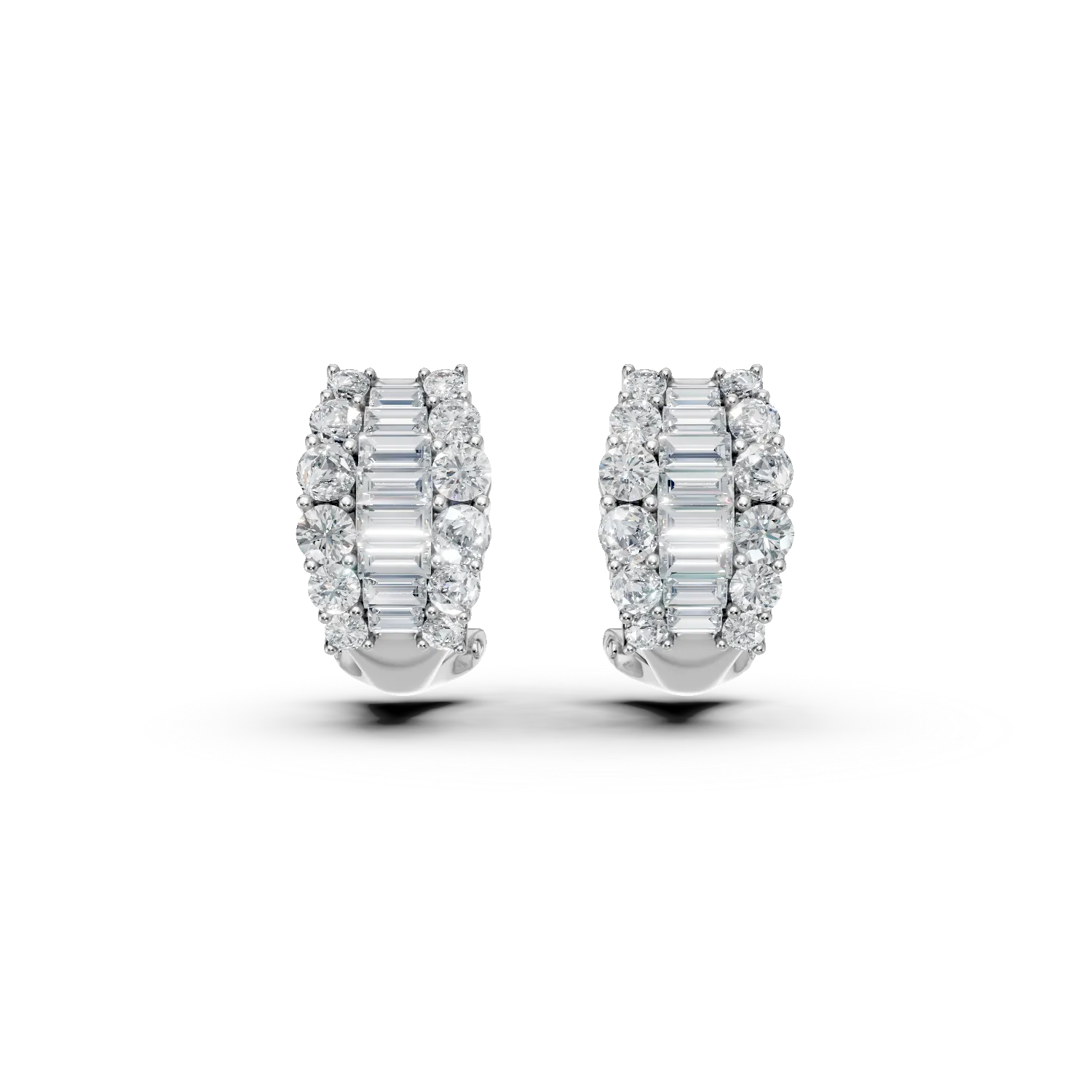 Teilor Cercei din aur alb cu diamante de 1.23ct