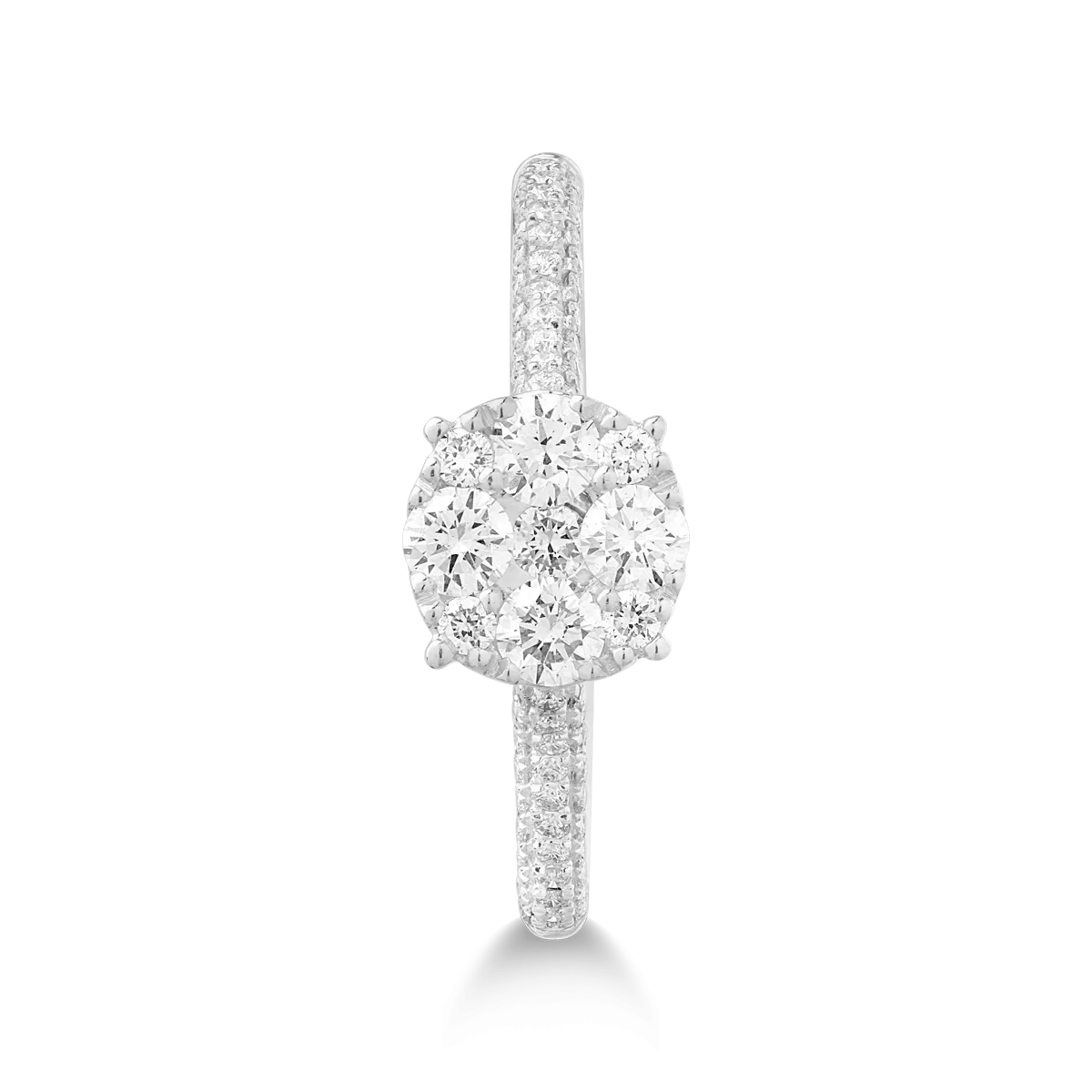 18k white gold ring with 0.53ct diamond