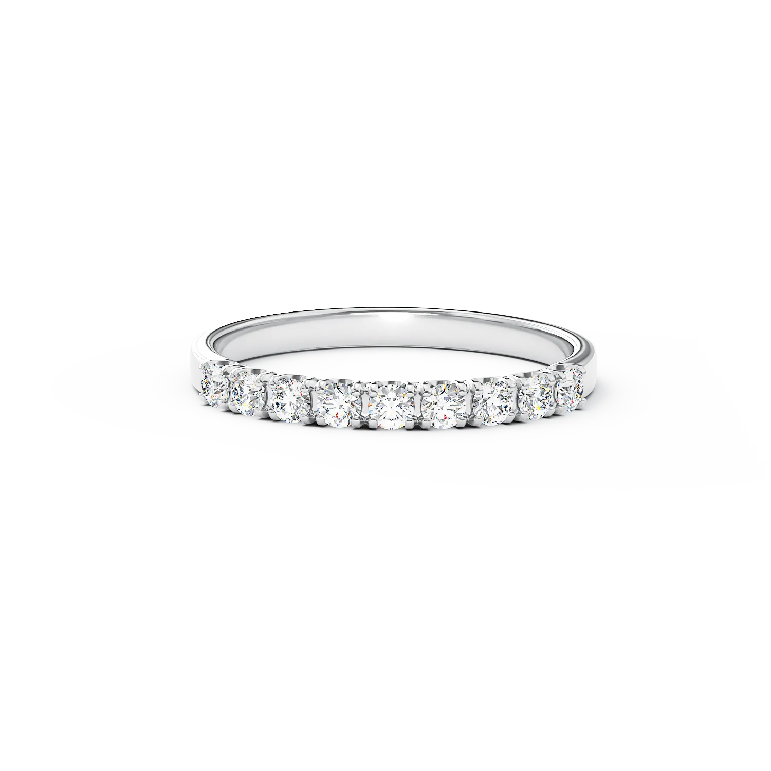 18K white gold ring with 0.5ct diamonds