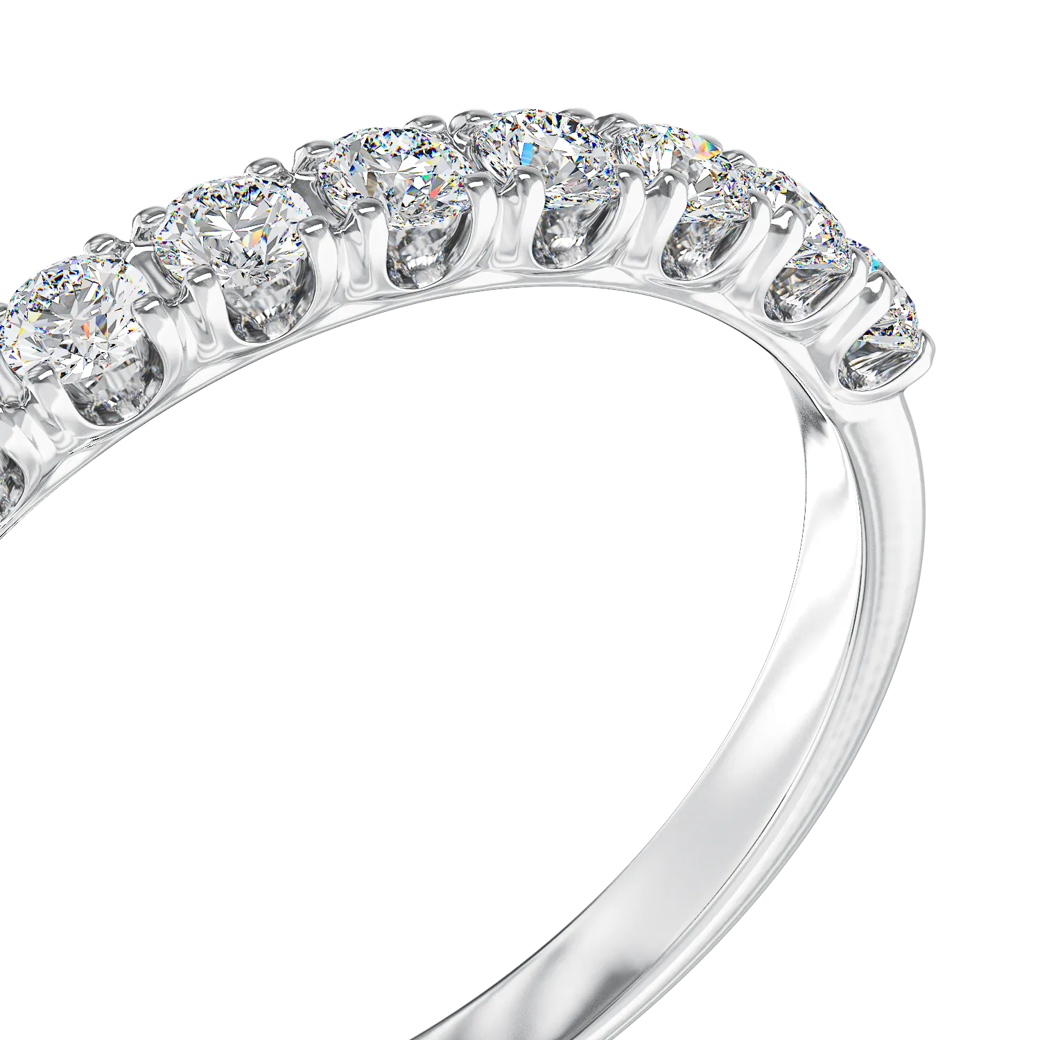 18K white gold ring with 0.5ct diamonds