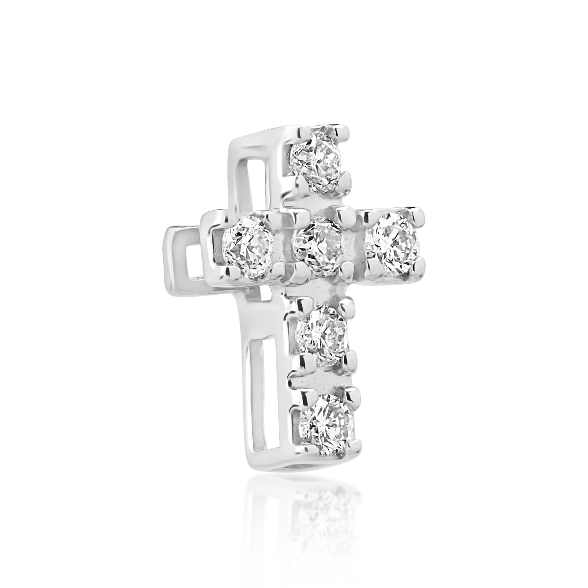 Zawieszka z 18K białego złota z brylantami o masie 0.074ct