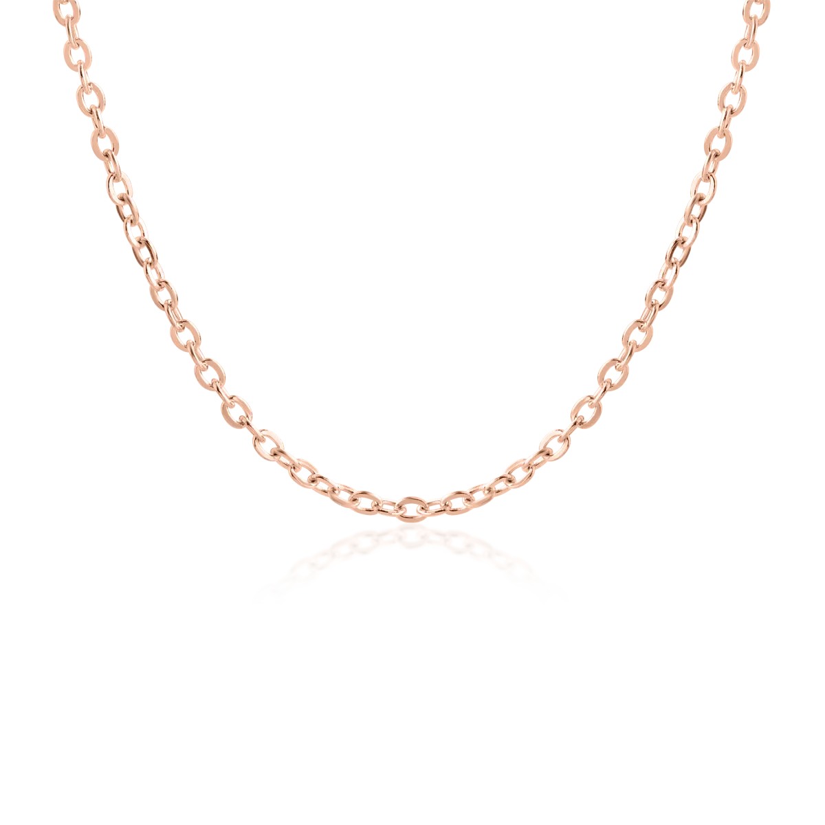 18K rose gold chain