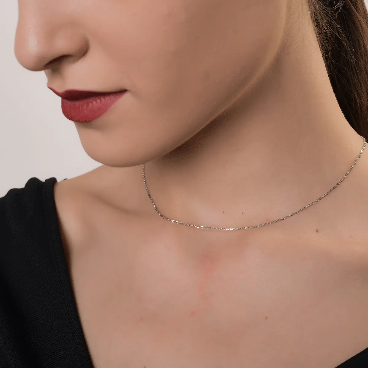 14K fehérarany lánc