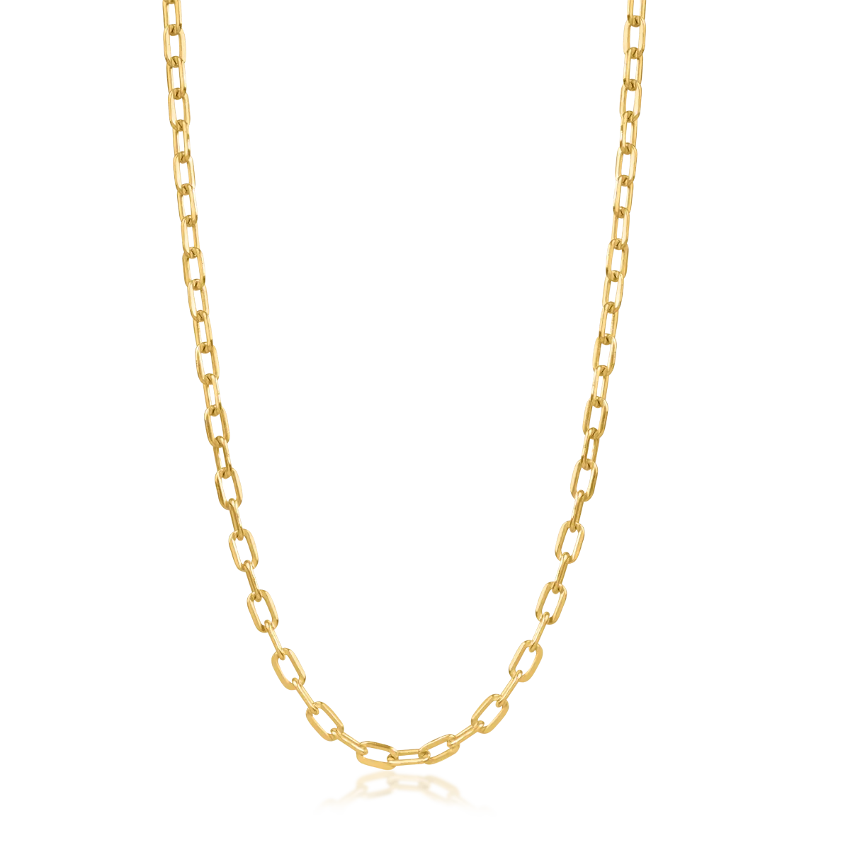18K yellow gold men's chain