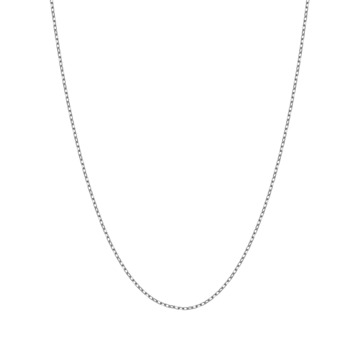 18K white gold chain