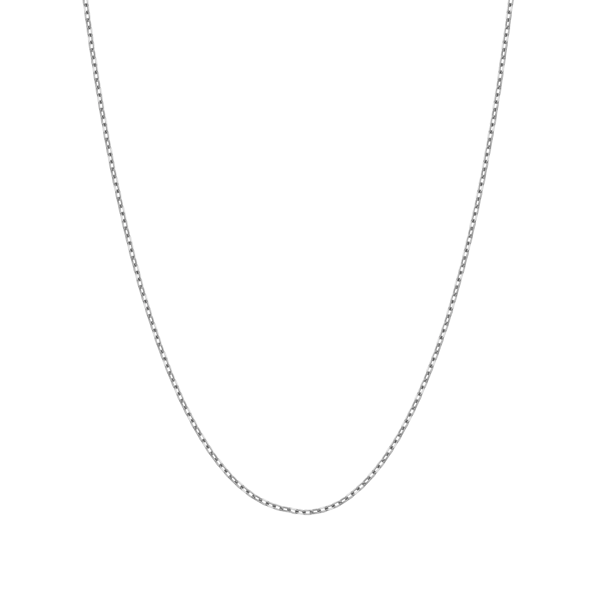 14K white gold chain